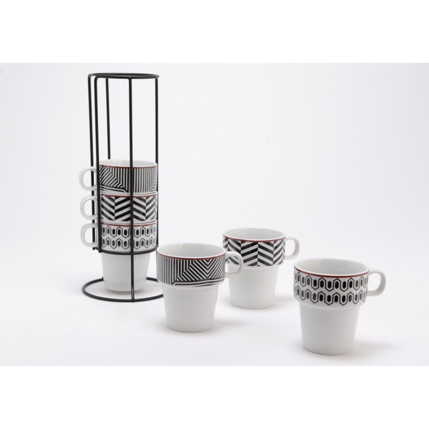 Tour 6 tasses à café 15CL GAME