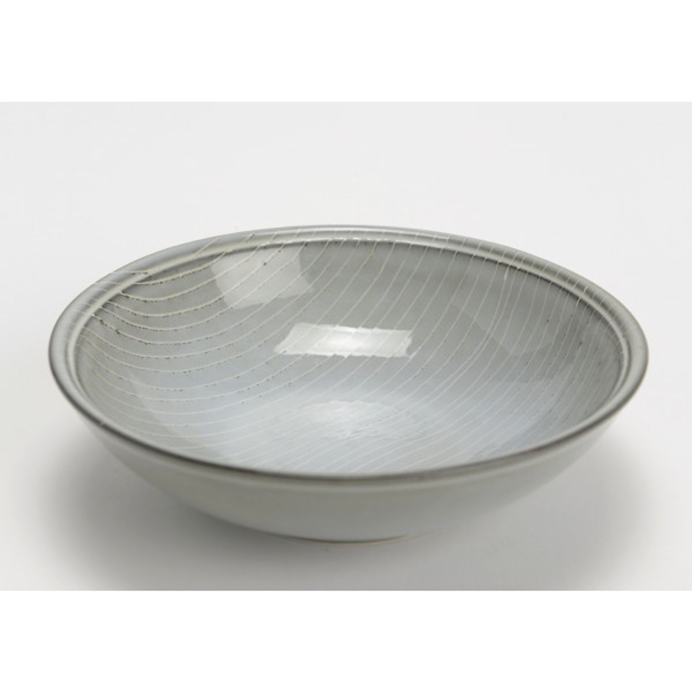 Assiette calotte BRUME grise