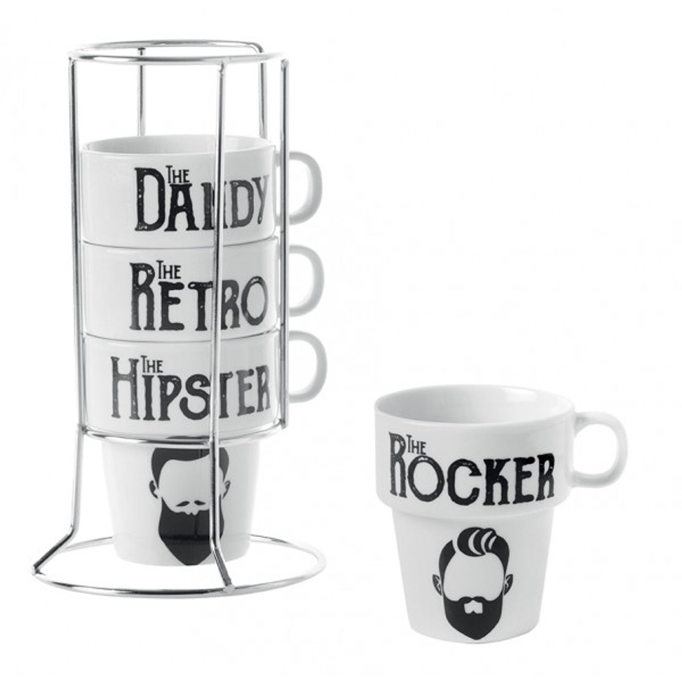 Tour 4 tasses à café HYPSTER