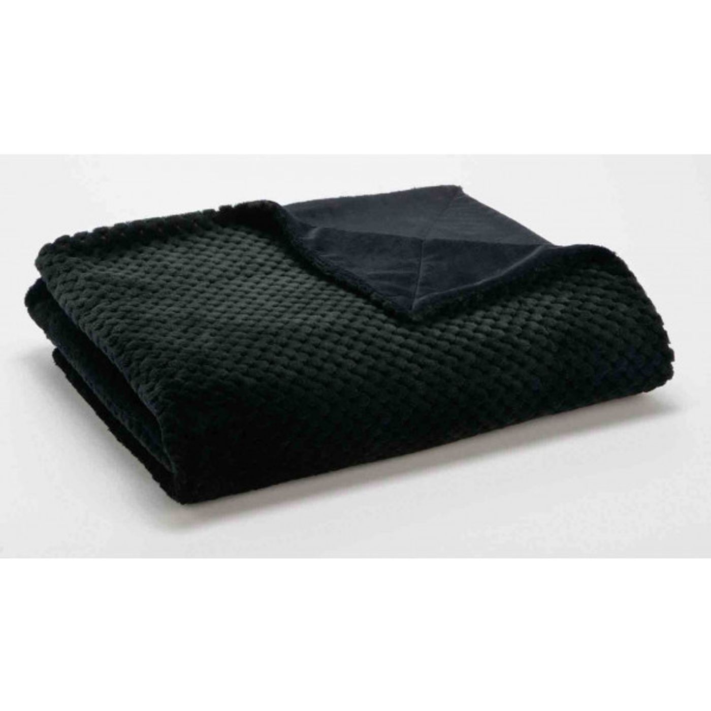 Plaid Damier noir 130 x 170cm