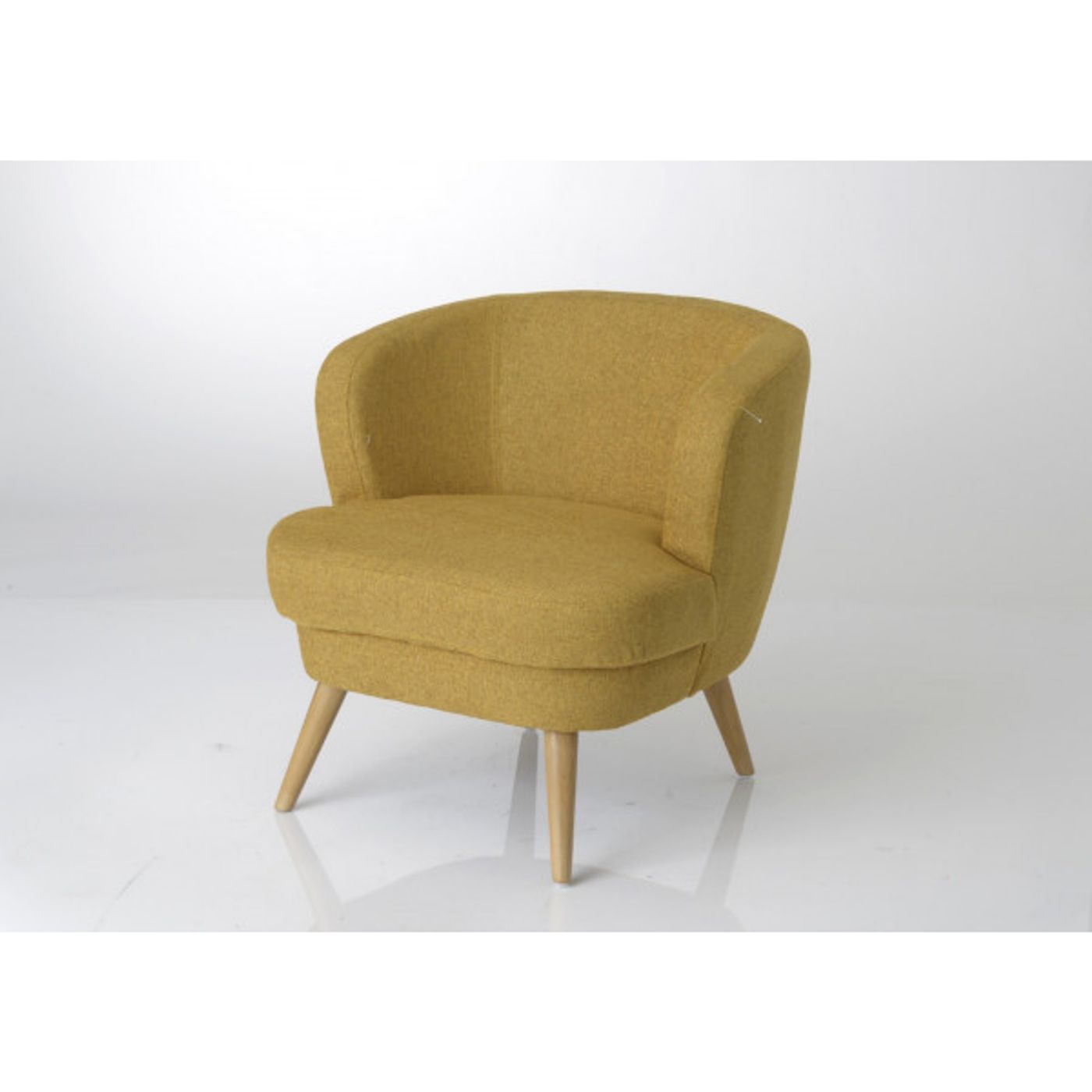 Fauteuil Dagmard moutarde