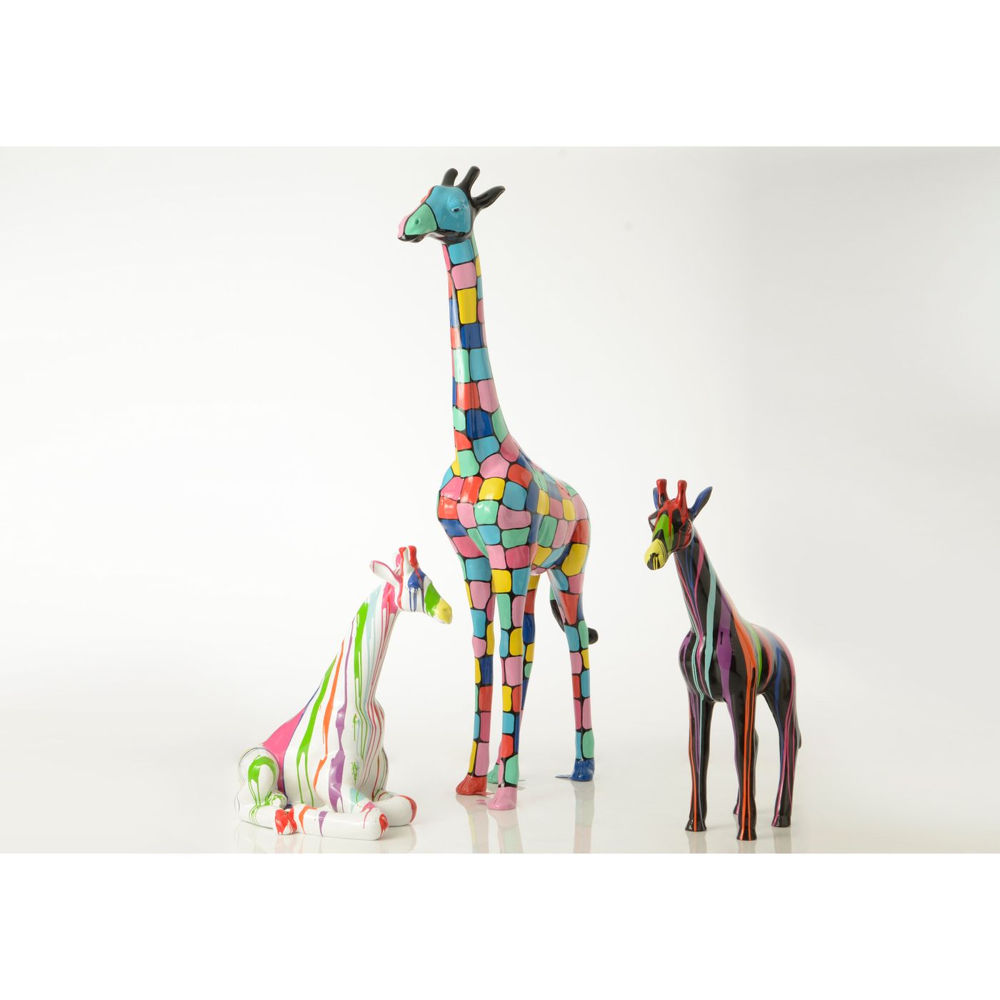 Girafe trash blanc