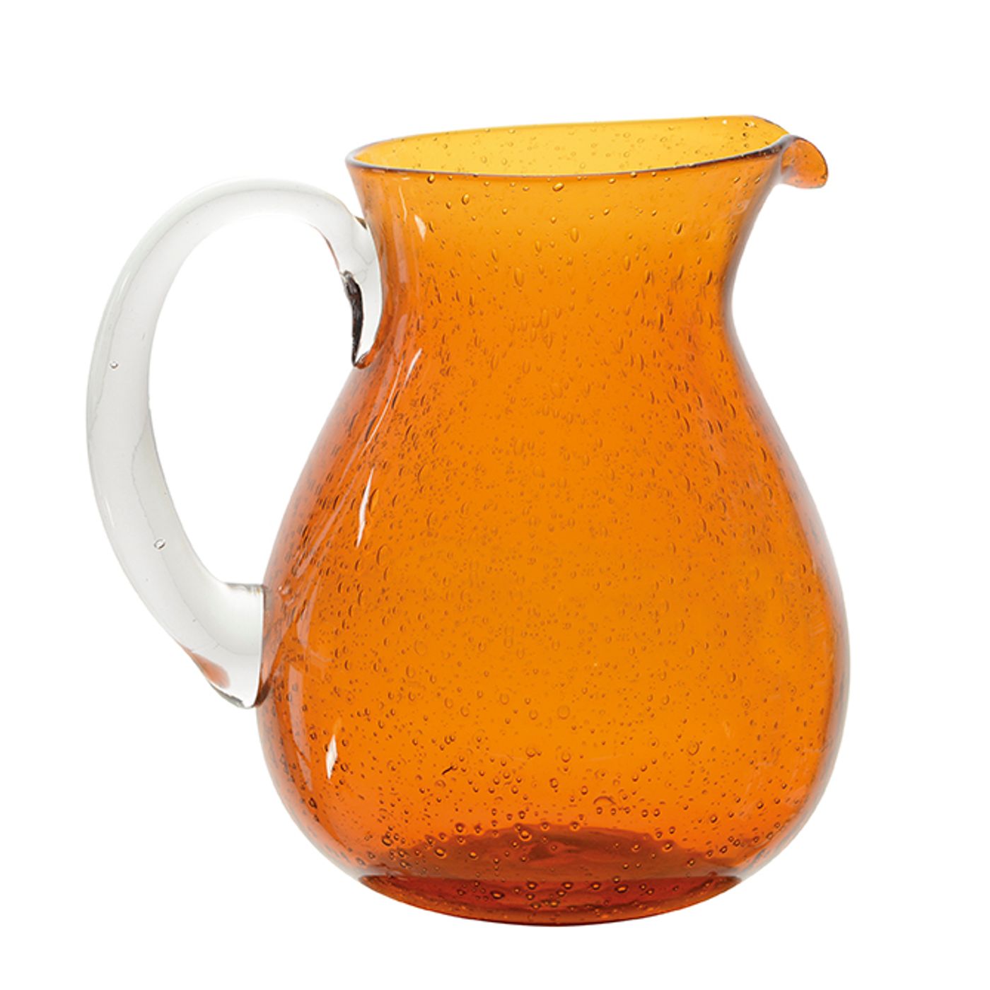 Pichet bullé ambre