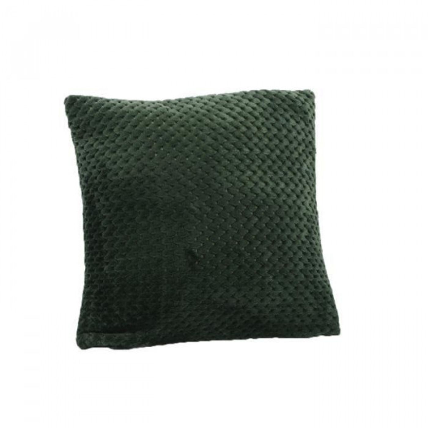 Coussin damier vert forêt