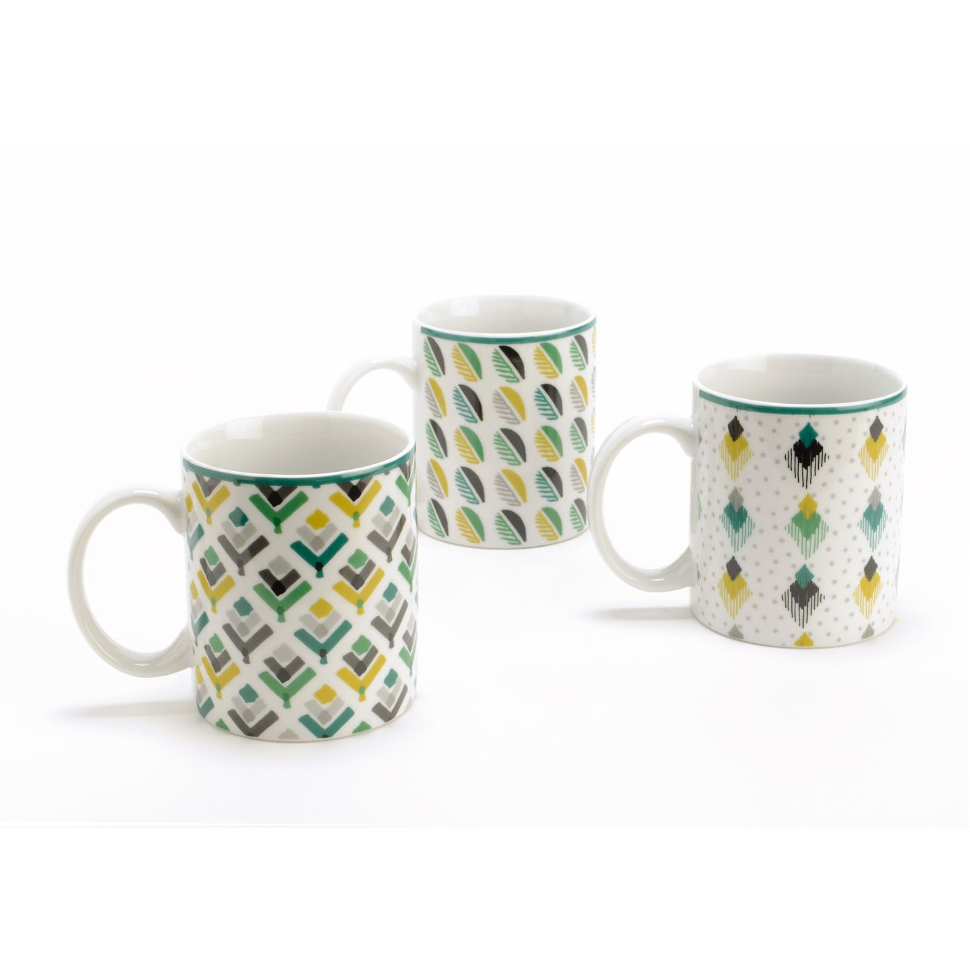 Coffret de 3 mugs Multi Yellow