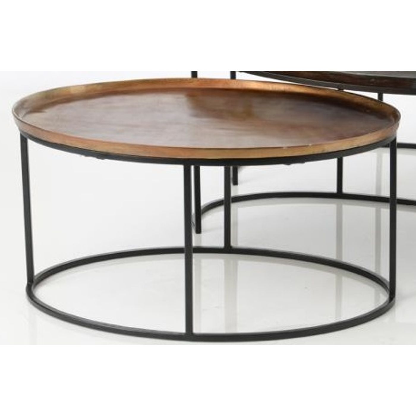 TABLE BASSE OVALE L. 70 x H. 32,5 CM