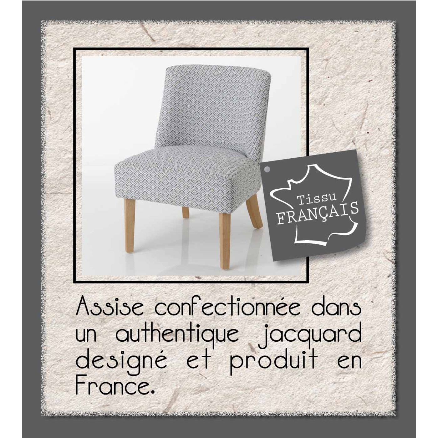 Fauteuil Daba gris