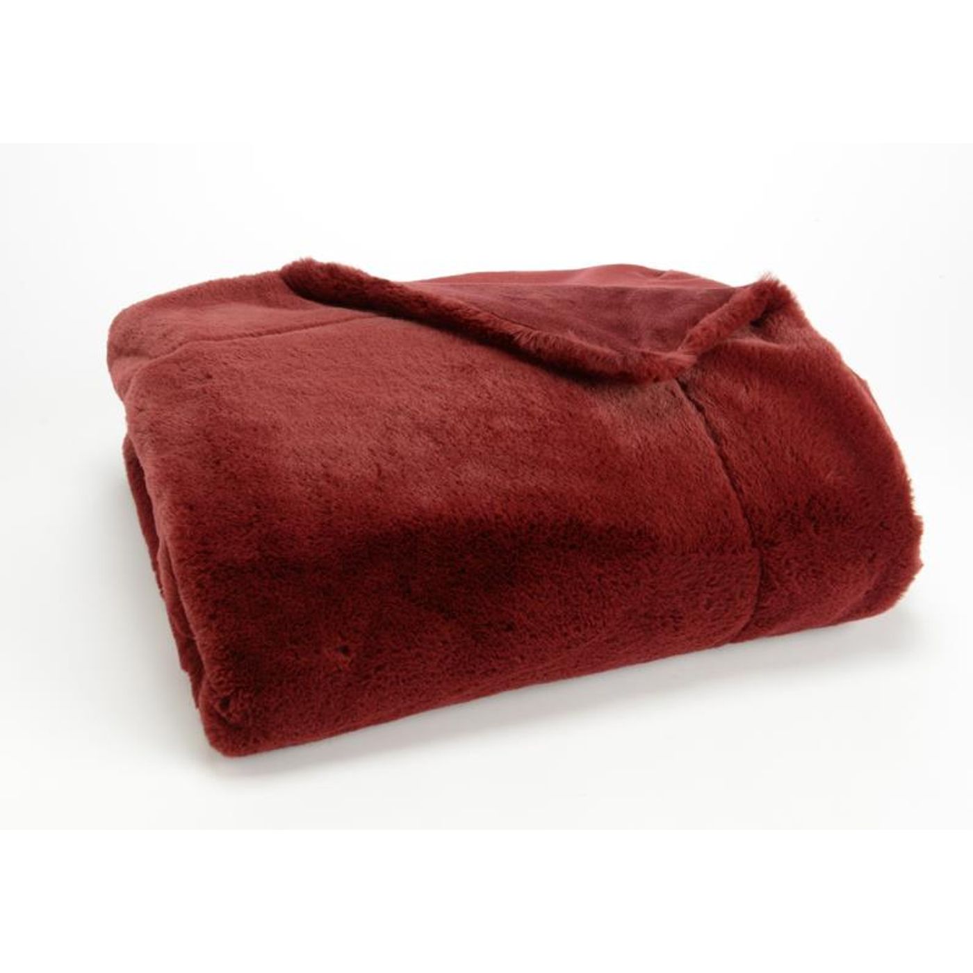 PLAID LUXE BORDEAUX 130x170cm