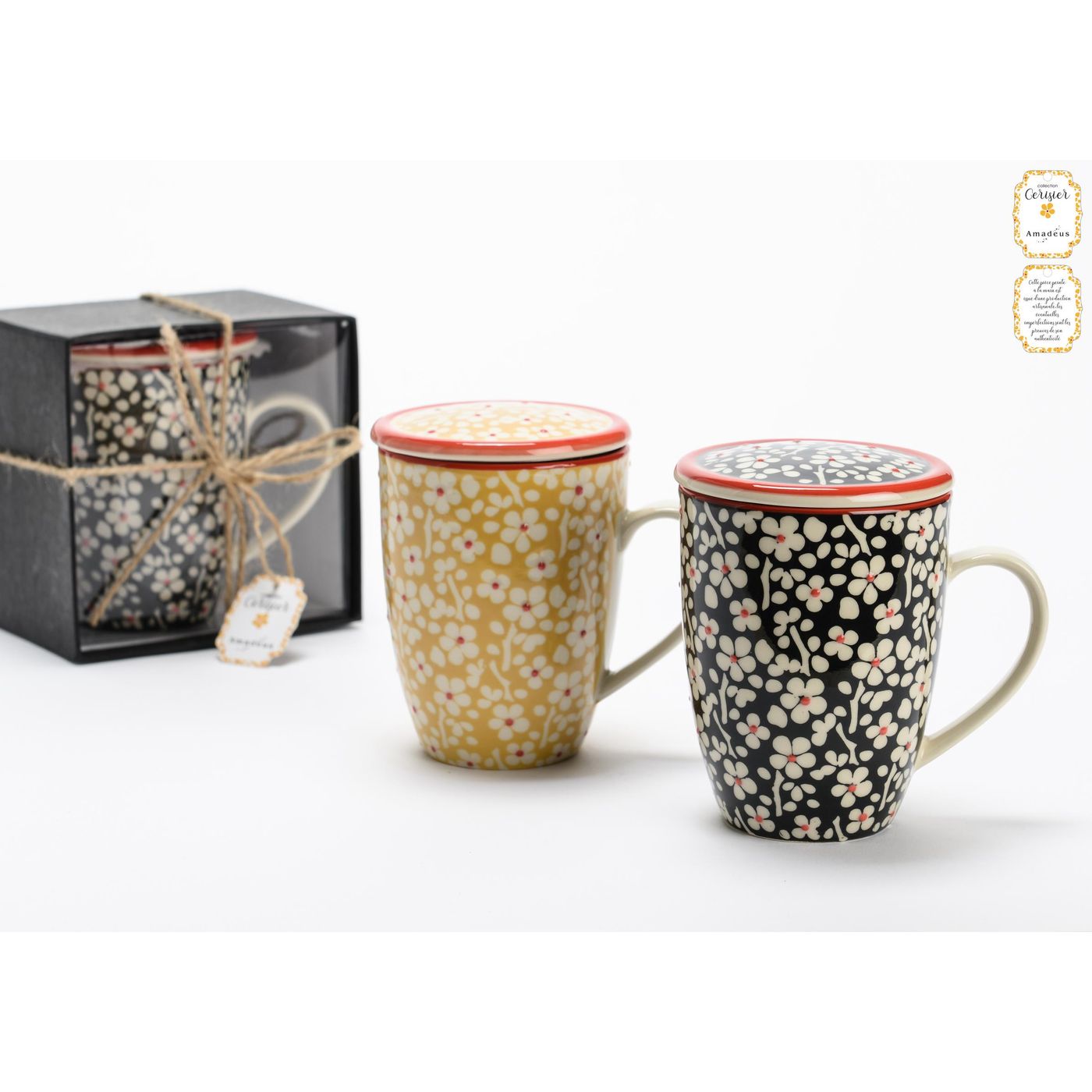 Mug grès cerisier