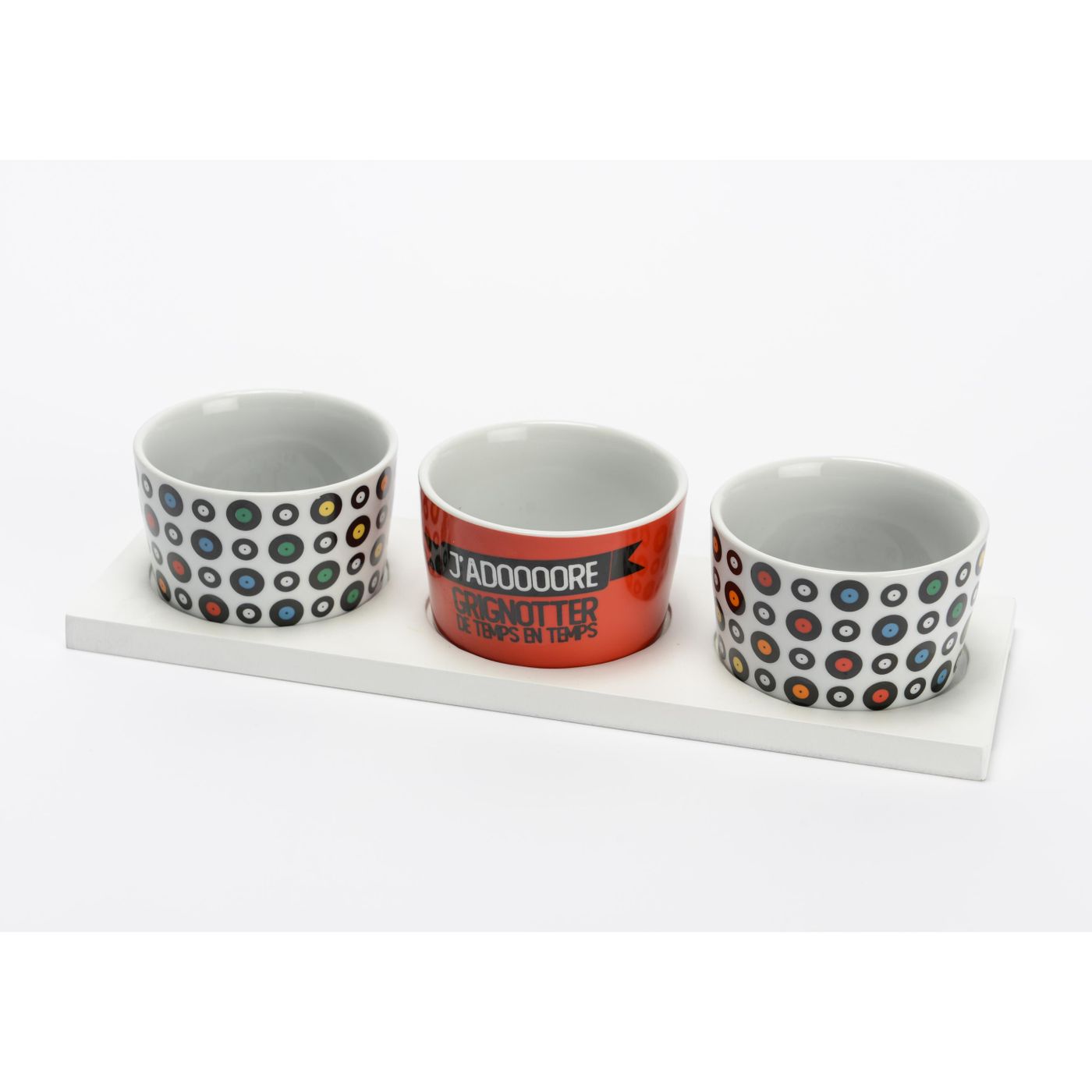 Plateau apéritif Bols retro