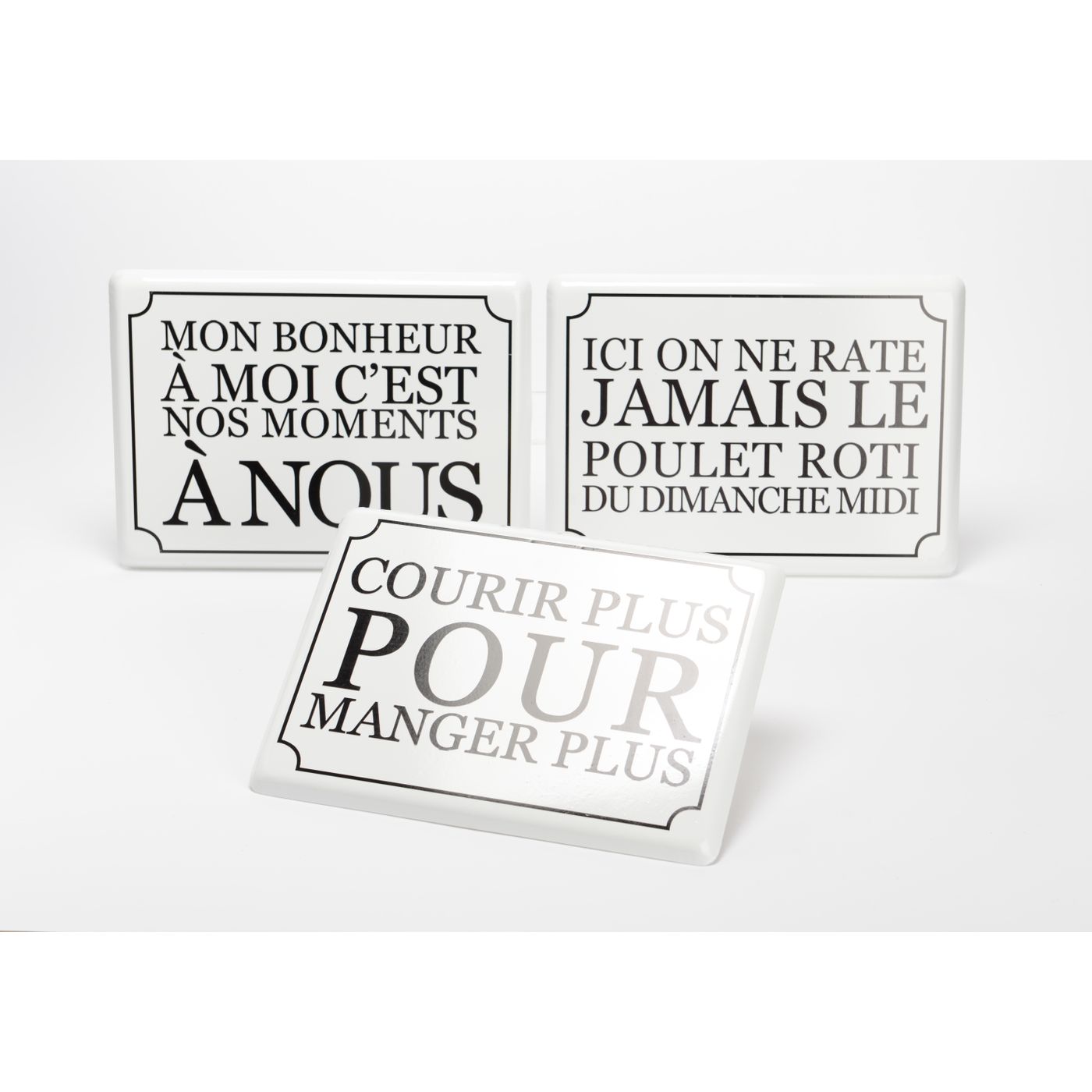 Plaque métallique décorative