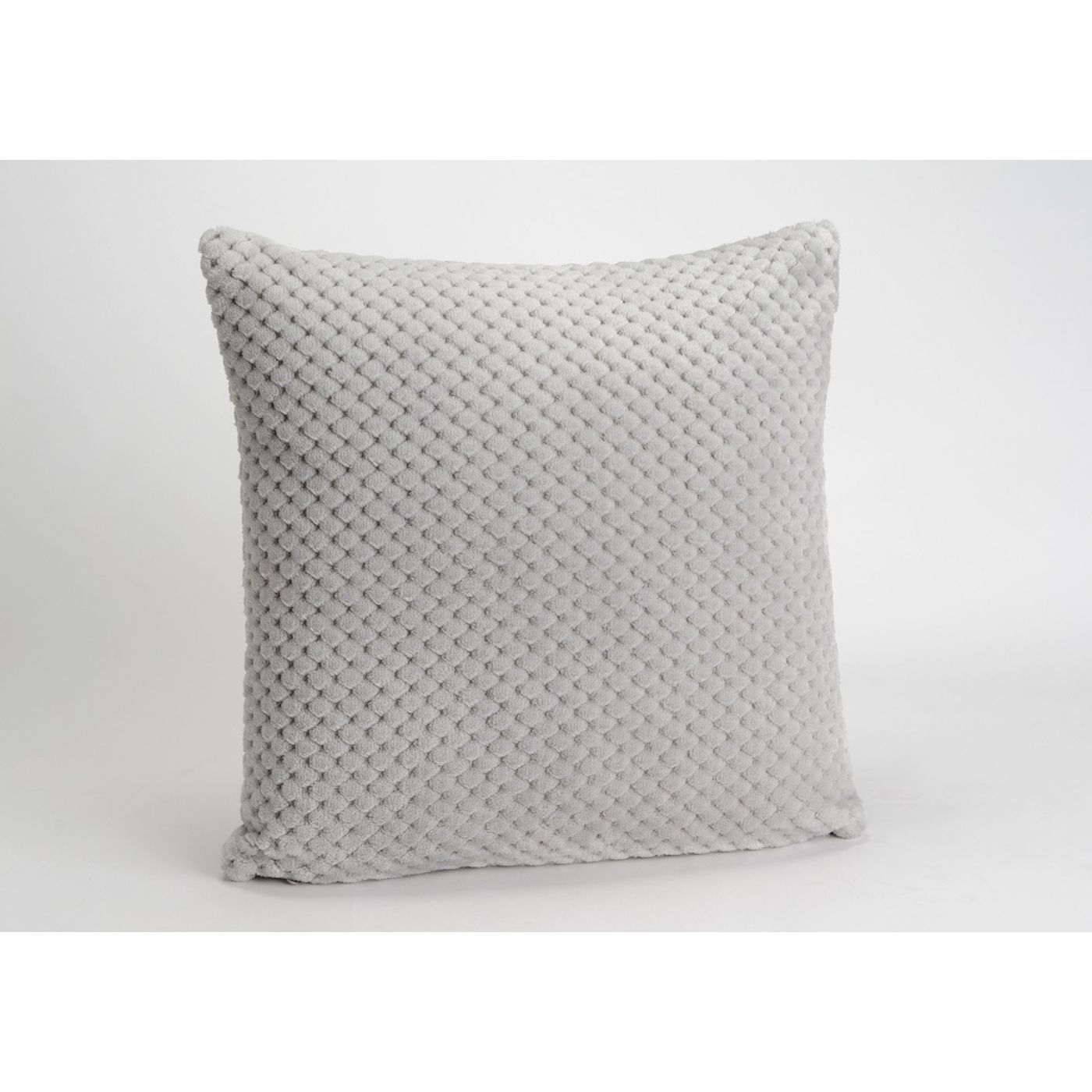 Coussin Damier gris clair