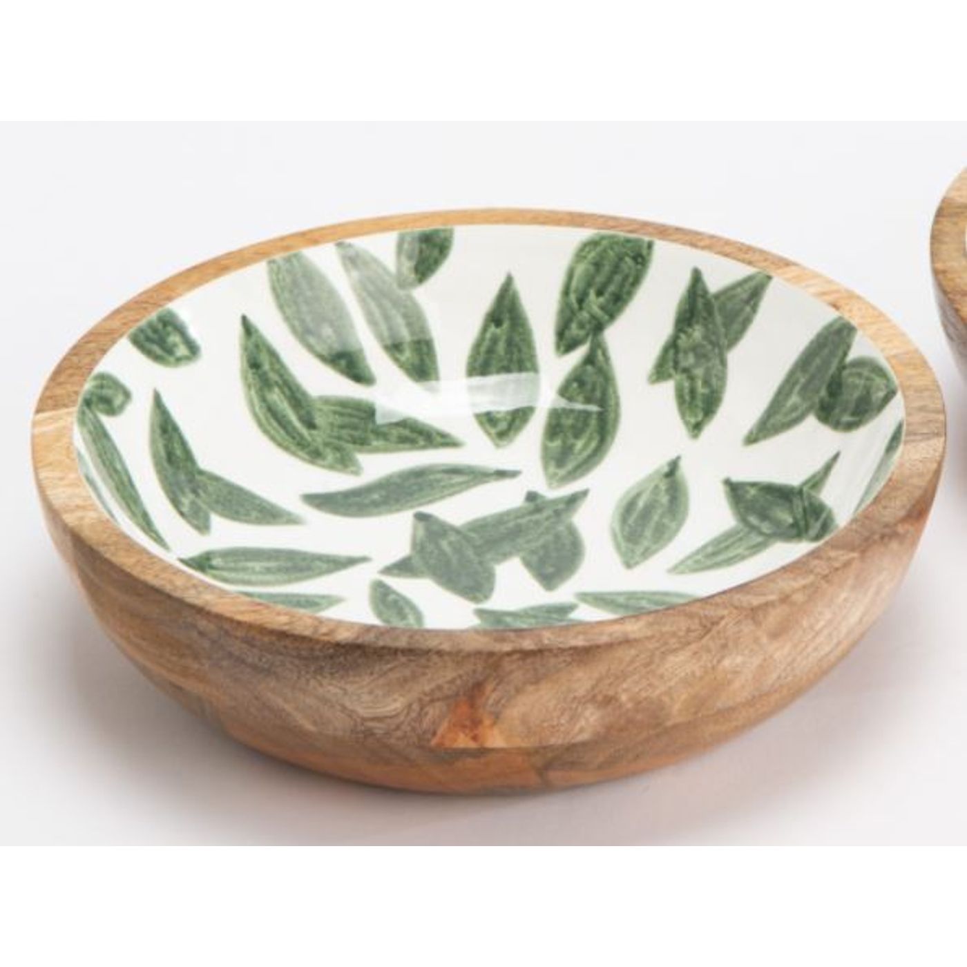 Coupelle Bois Eucalyptus Feuille