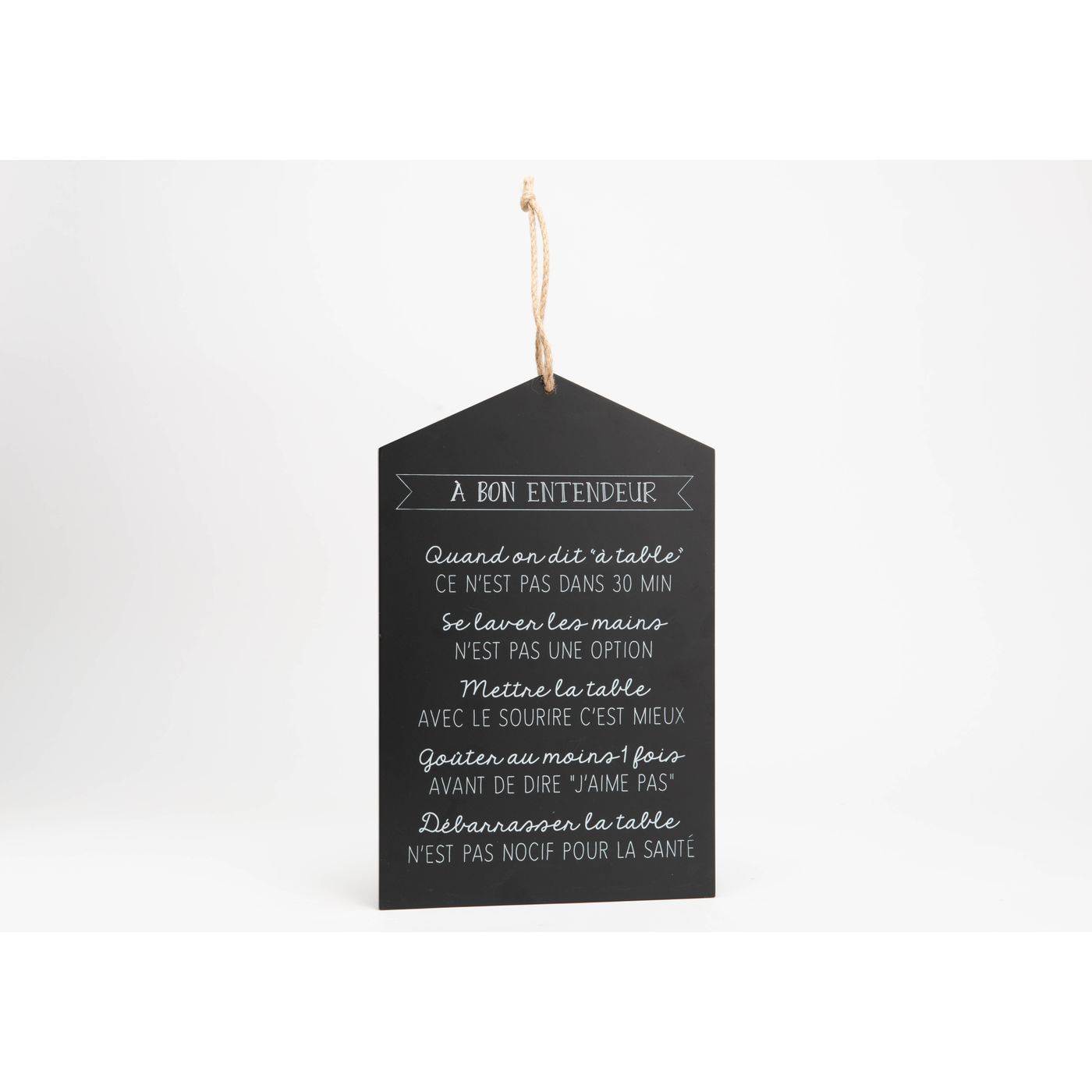 Plaque décorative "Bon entendeur"