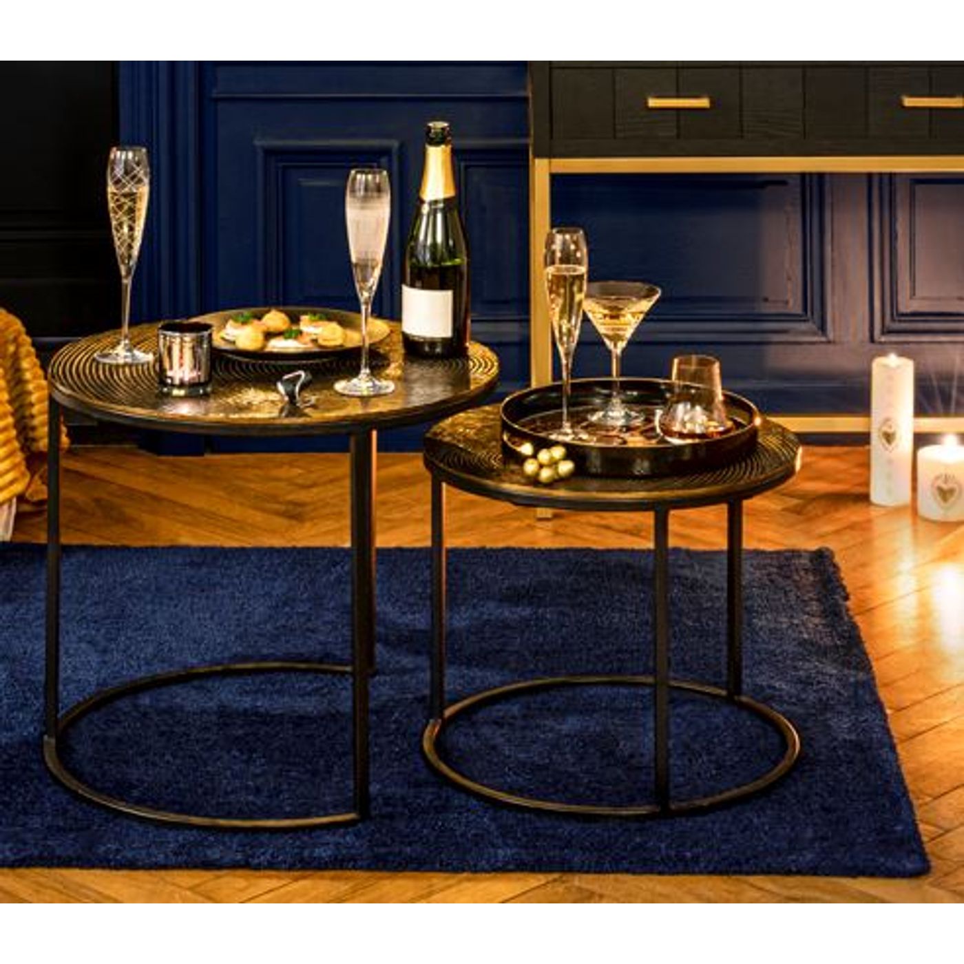 TABLE BASSE ROSACE OR TAILLE M - Ambiance & Styles