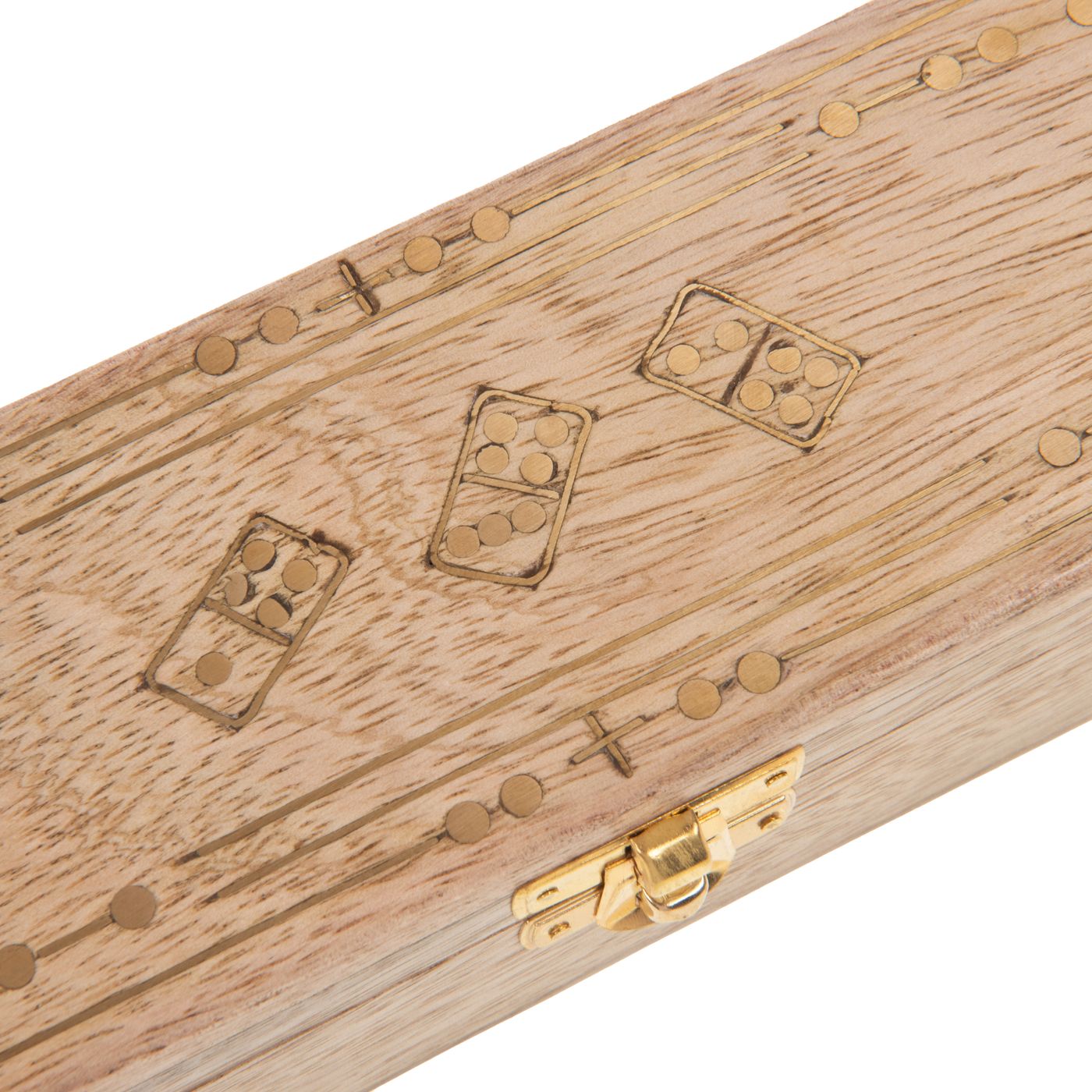 Boite Dominos en bois clair