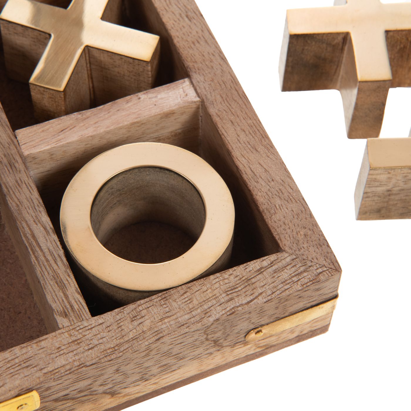 Boite Tic Tac Toe en bois clair