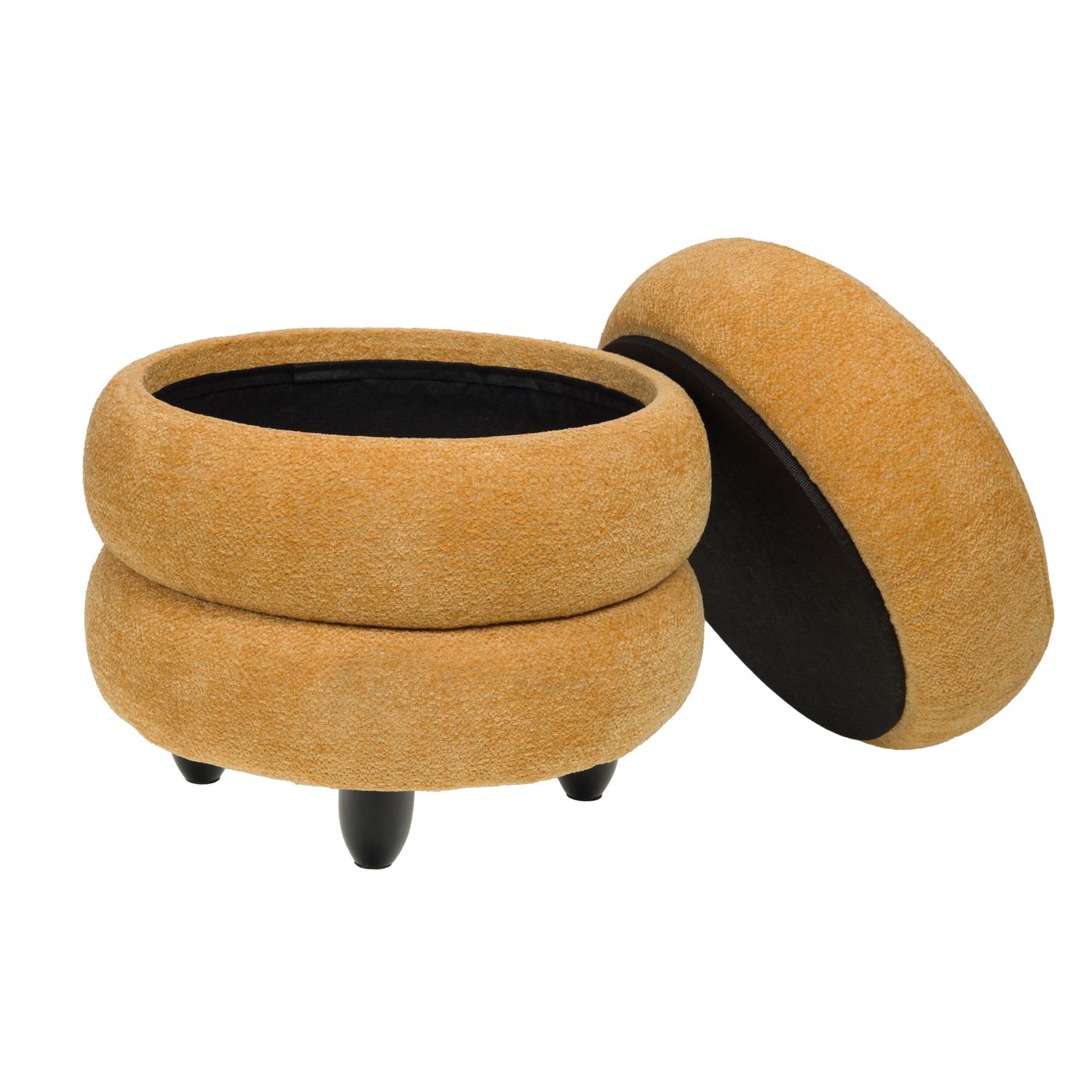 Pouf nuage jaune