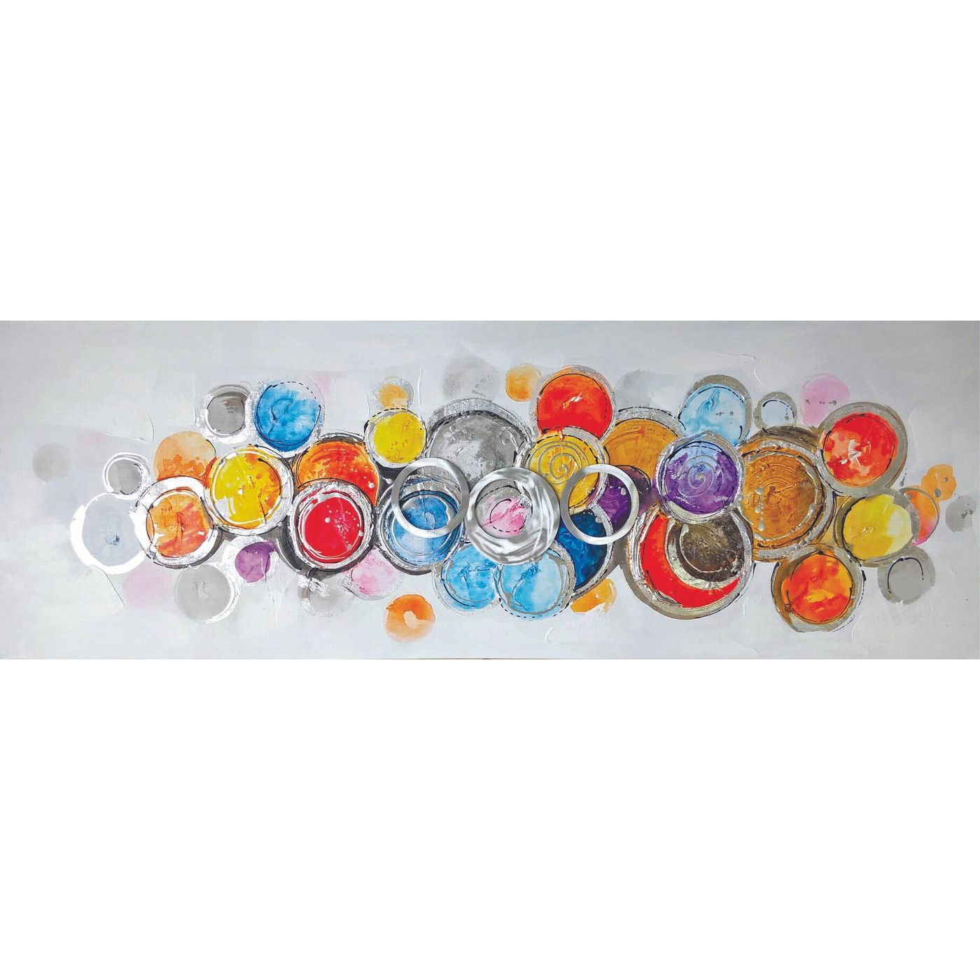 Toile peinte Cercles