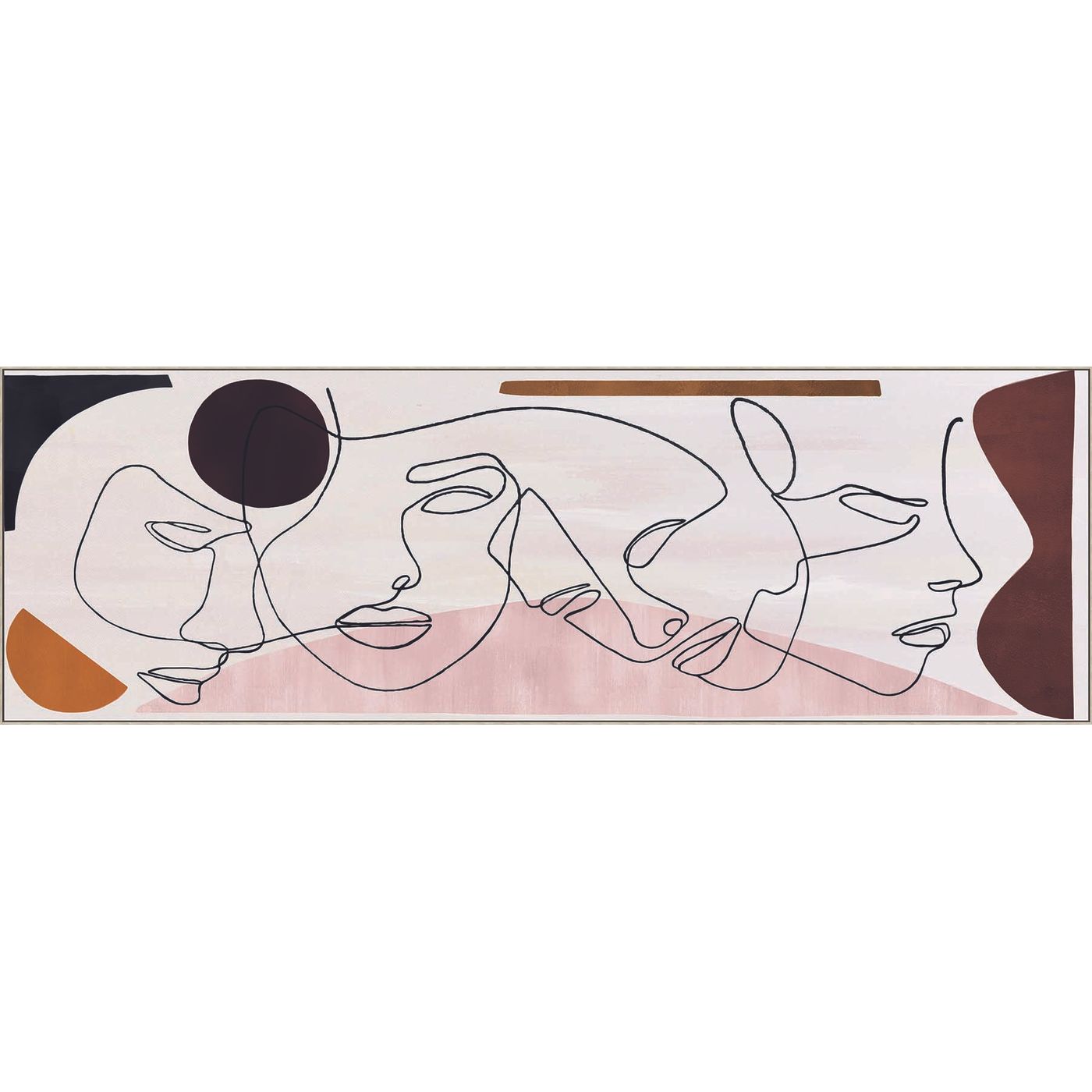 Toile encadrée visage 50 x 150 cm