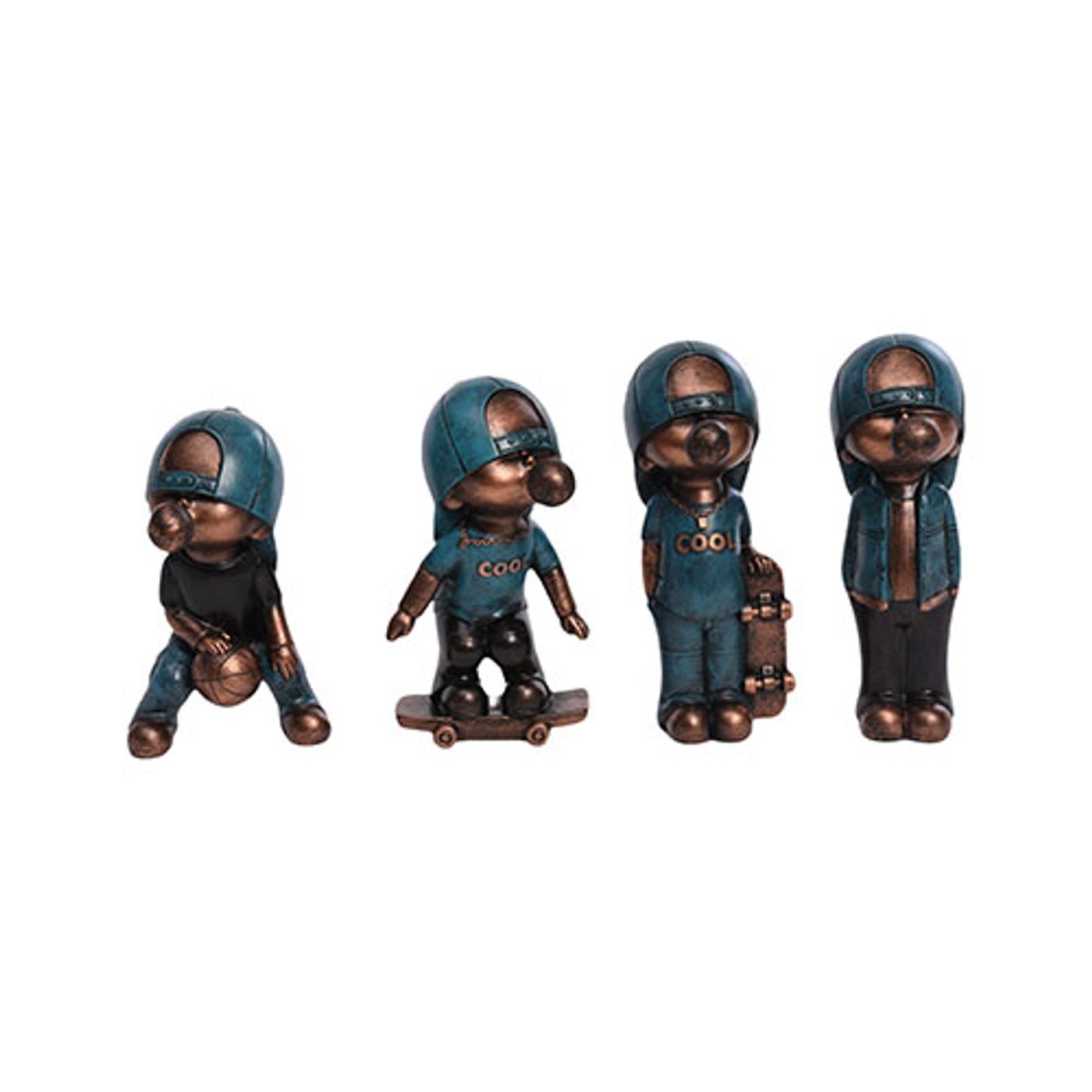 Sculpture lot de 4 Bonhommes