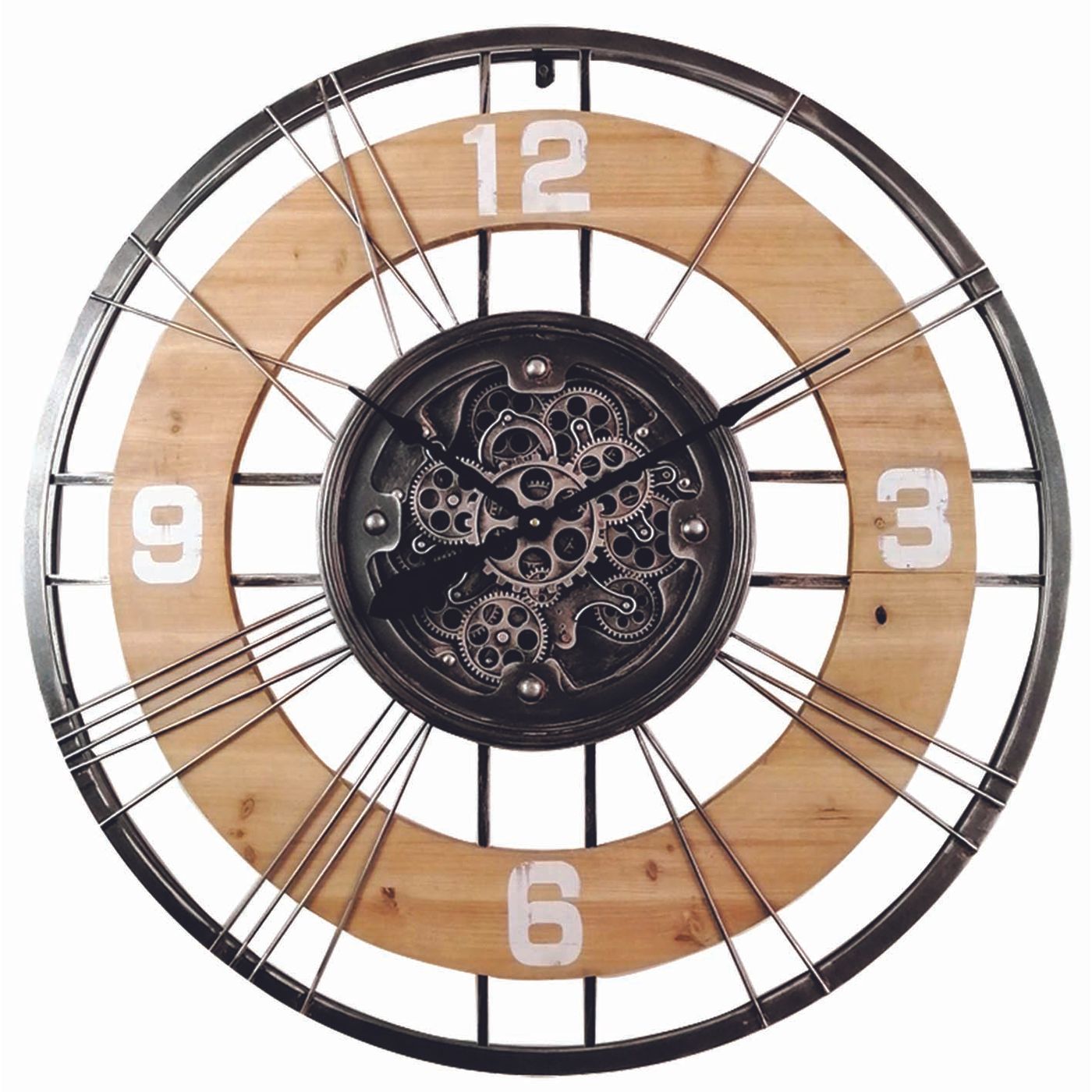 Horloge à engrenages D. 90 cm