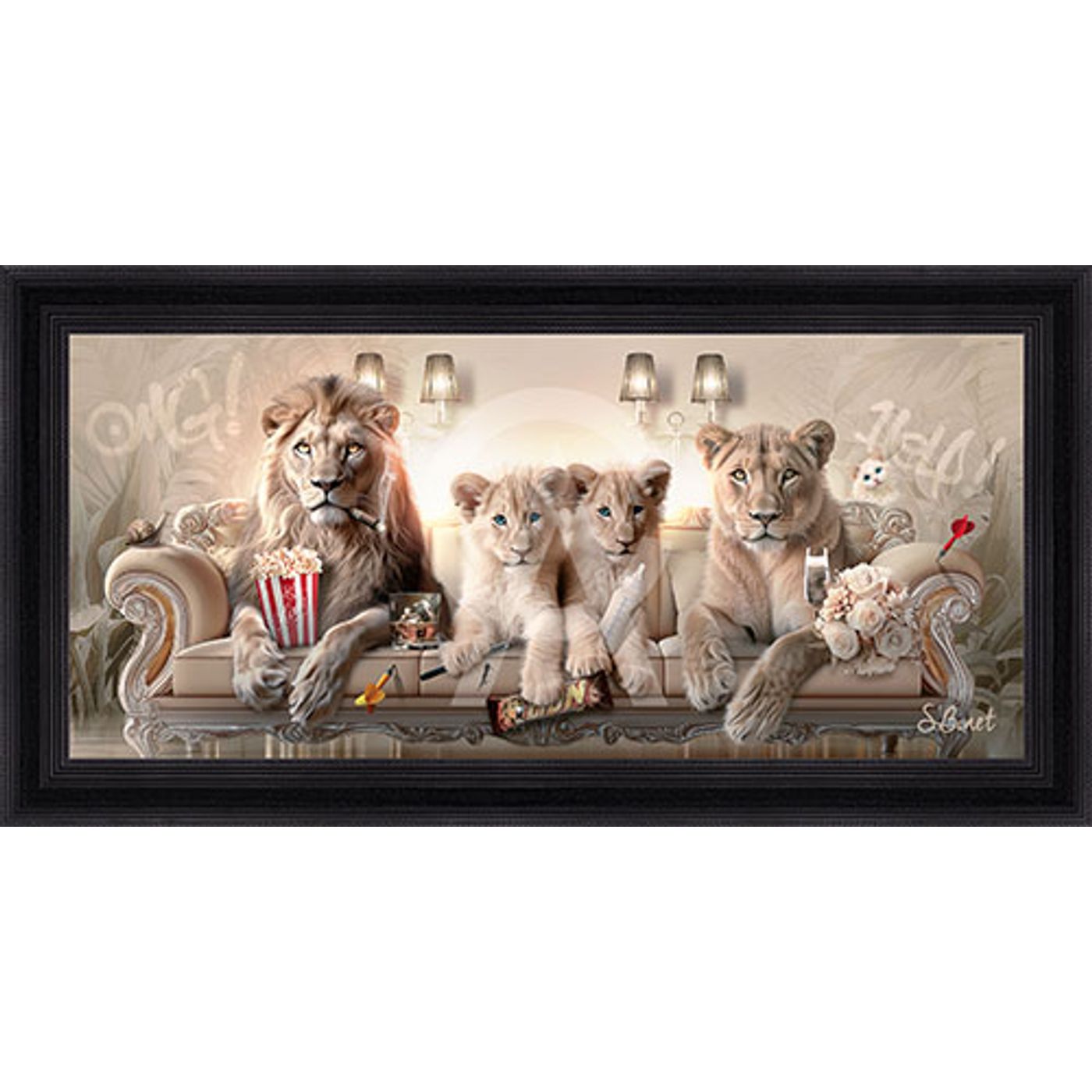 Tableau Binet Lion luxury