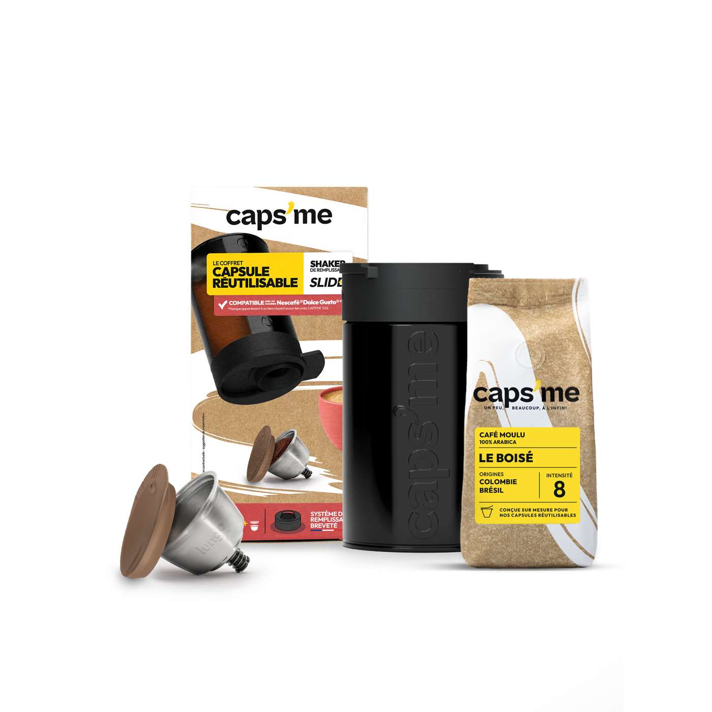 Coffret Slide compatible Nescafé® Dolce Gusto®