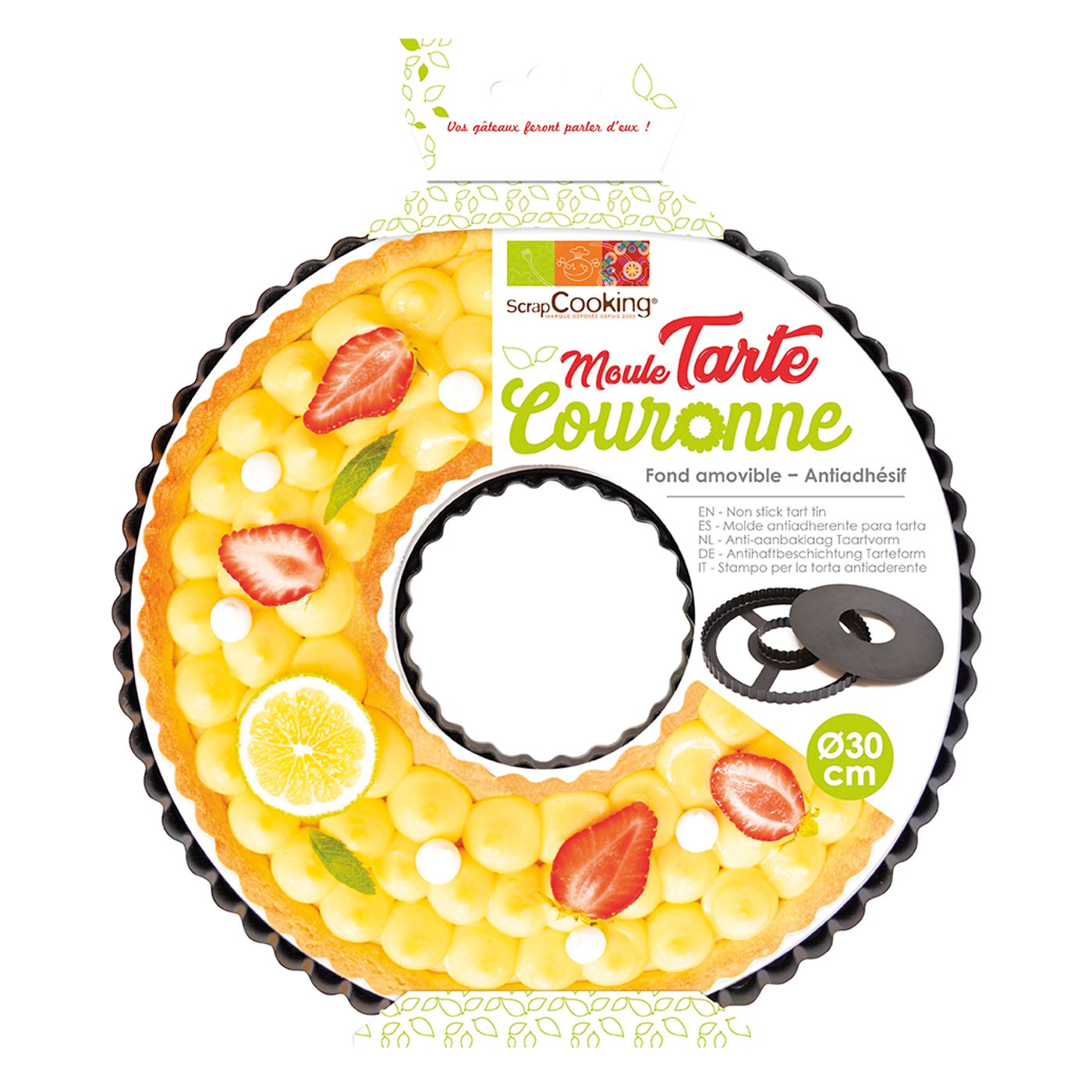 Moule à tarte couronne amovible