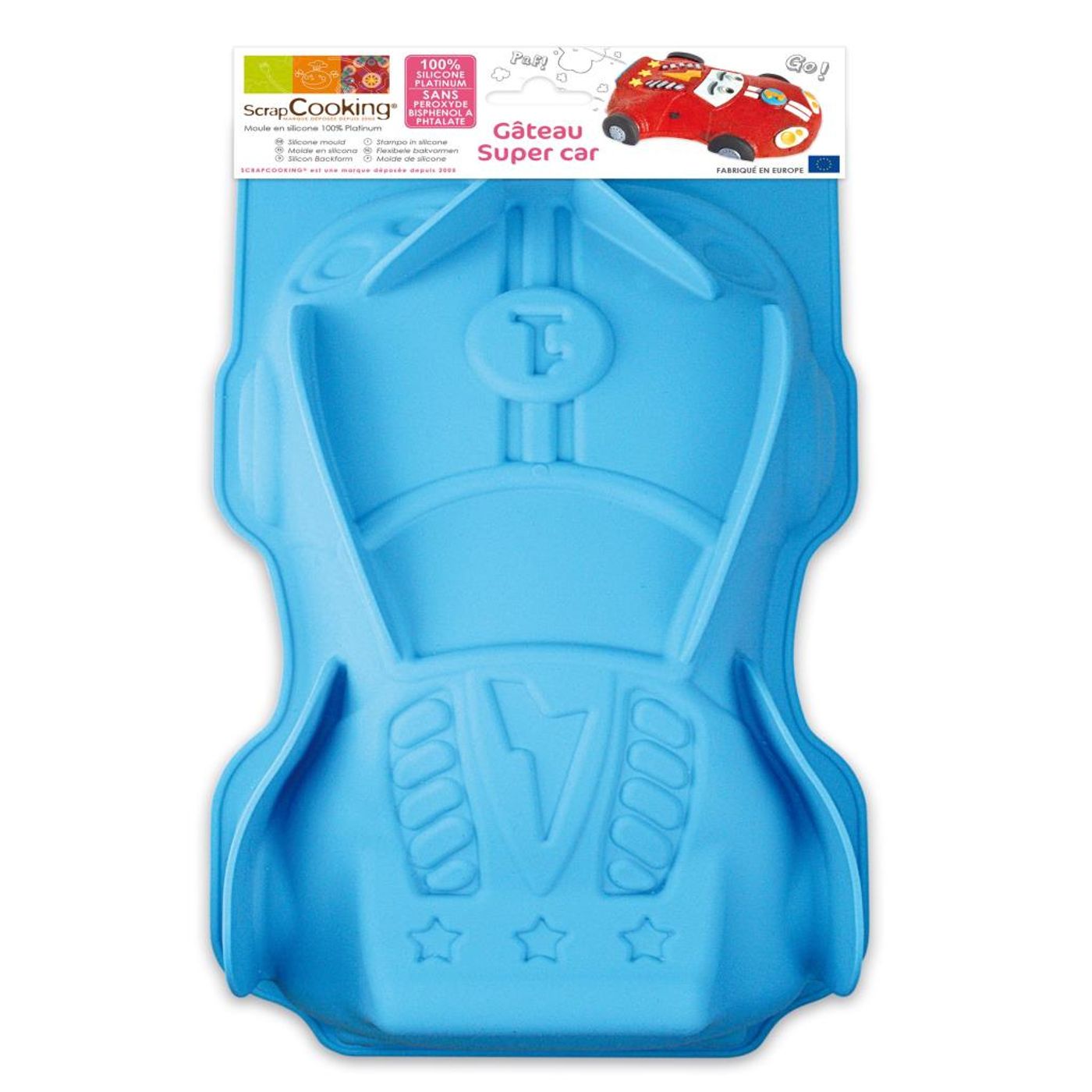 Moule à gâteau silicone voiture Super Car