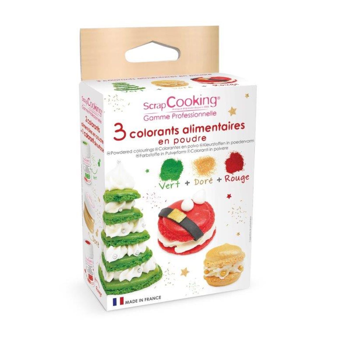 3 colorants alimentaires en poudre