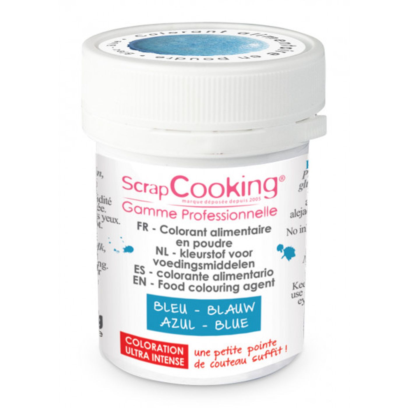 Colorant alimentaire en poudre bleu 5g