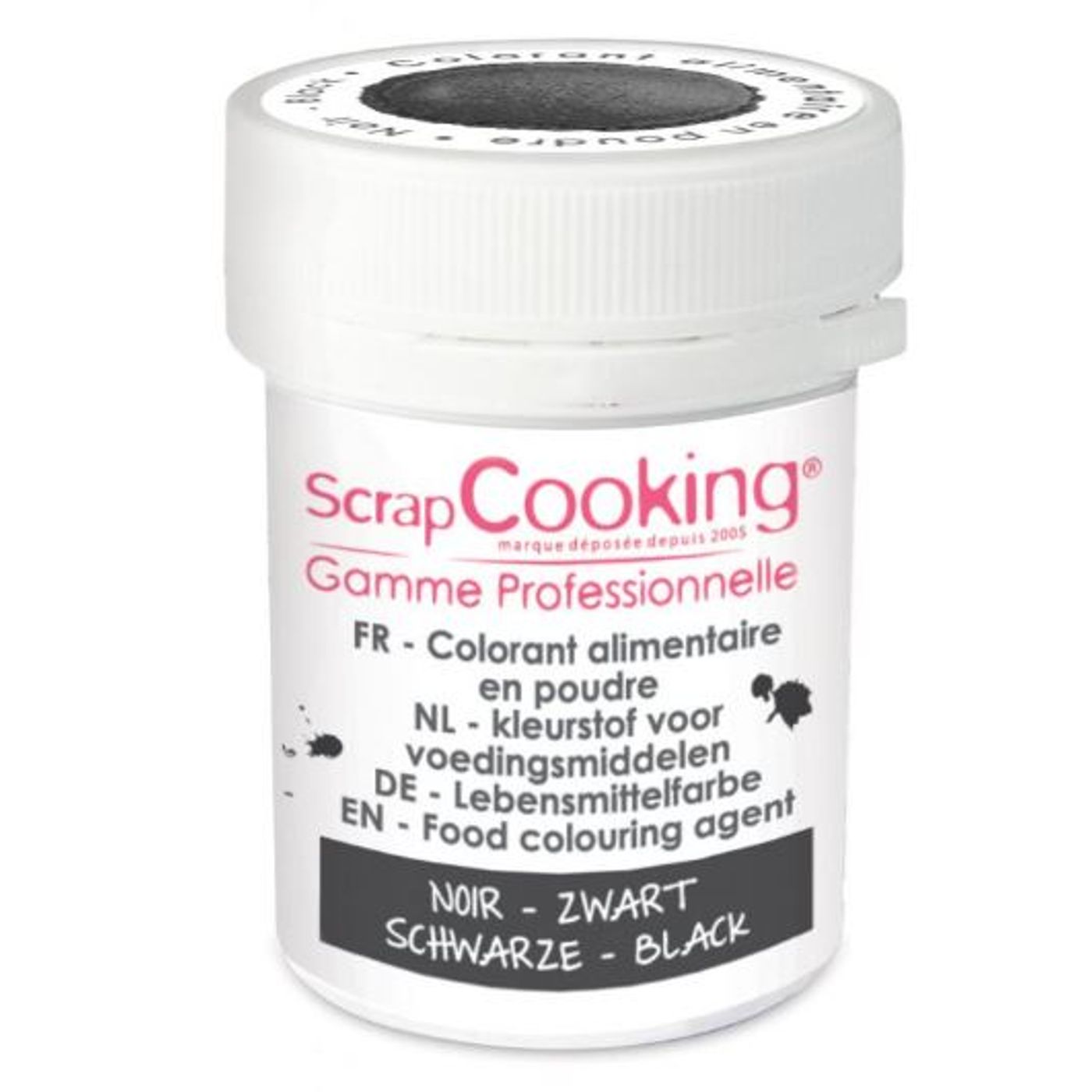 Colorant alimentaire en poudre NOIR 5G
