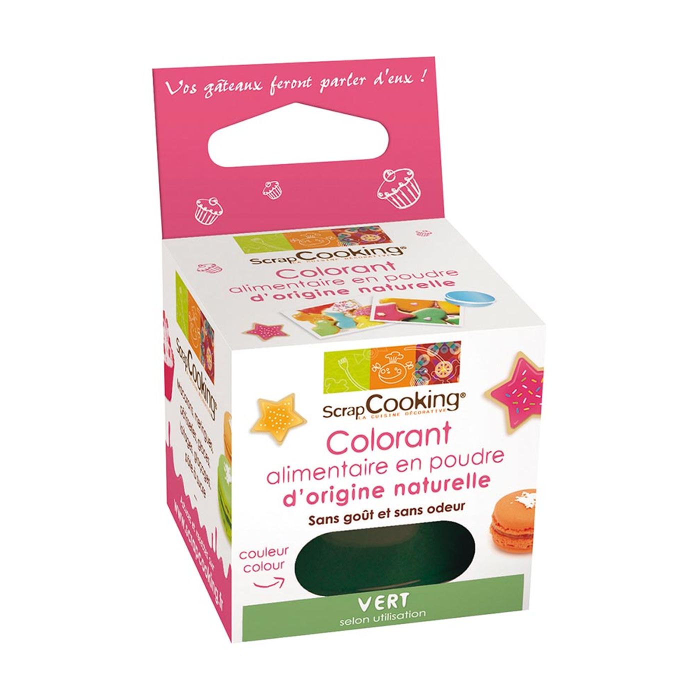 Colorant en poudre vert