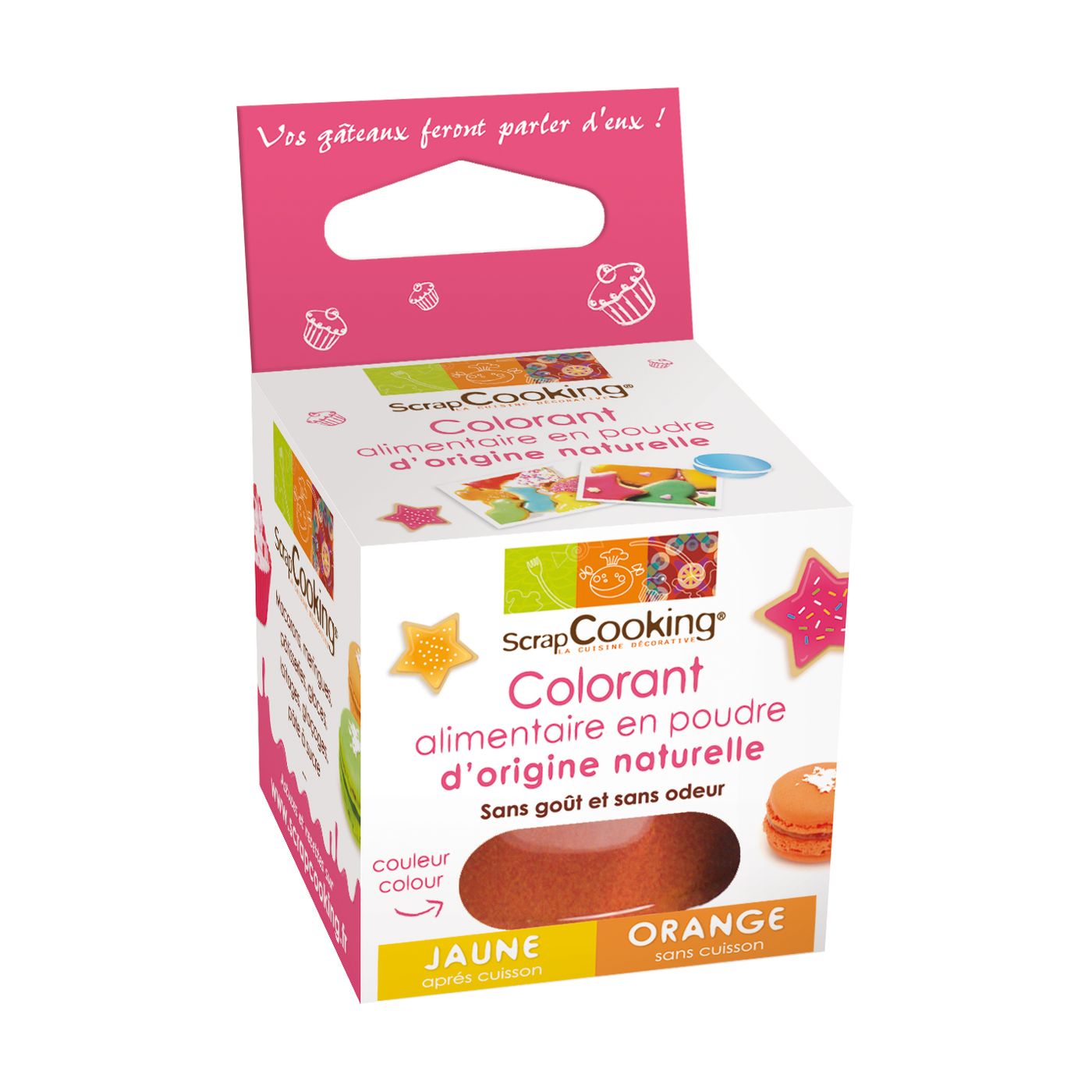 Colorant en poudre orange