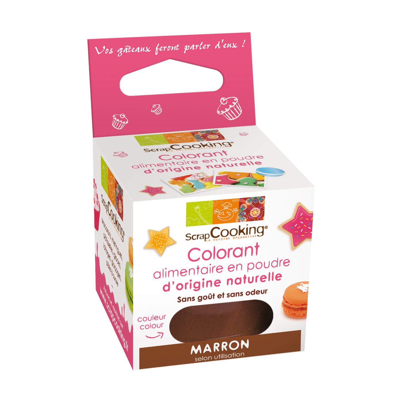 Colorant en poudre marron