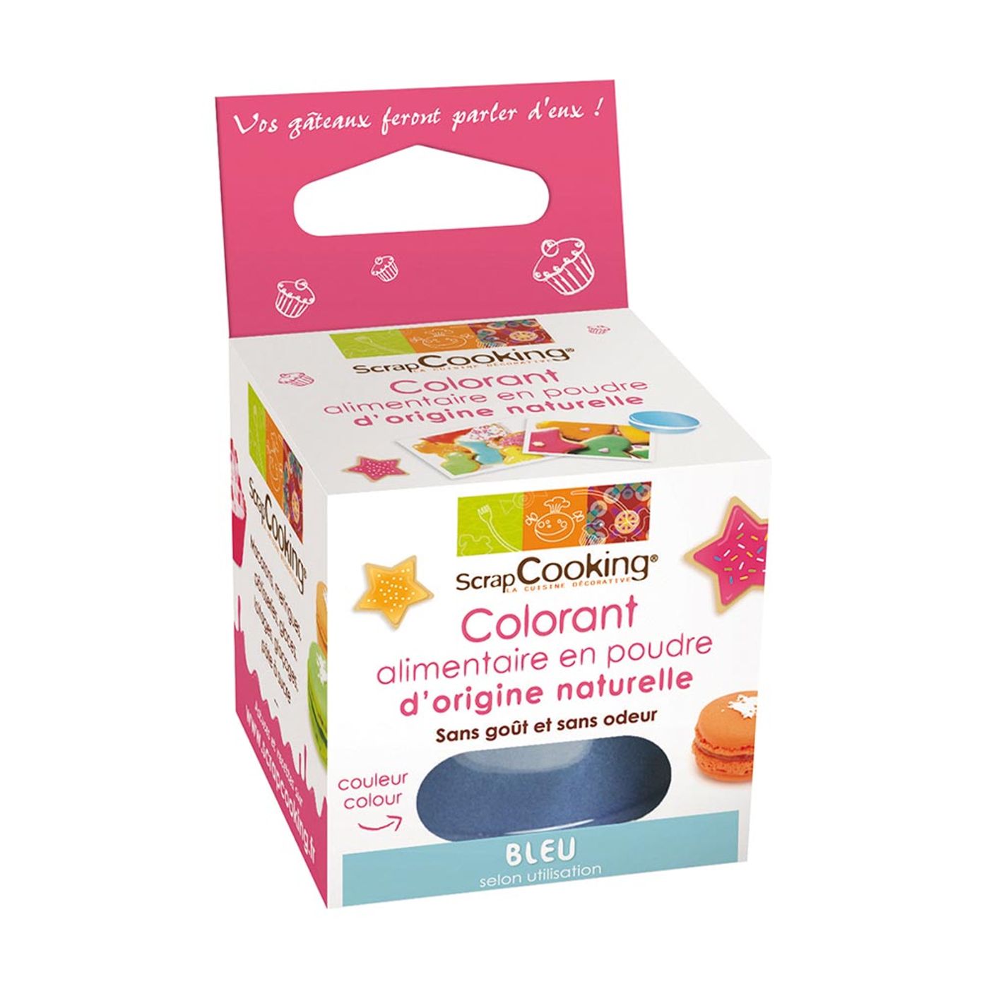 Colorant en poudre bleu