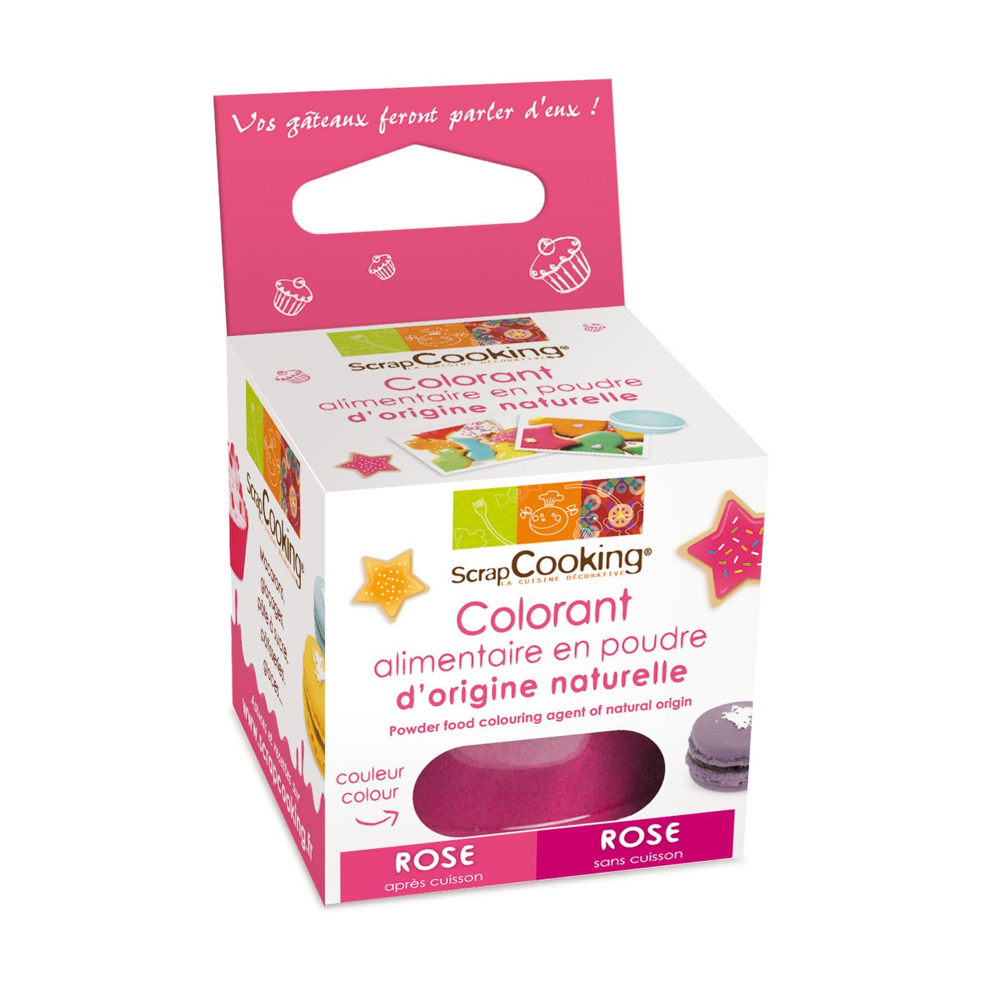 Colorant en poudre rose