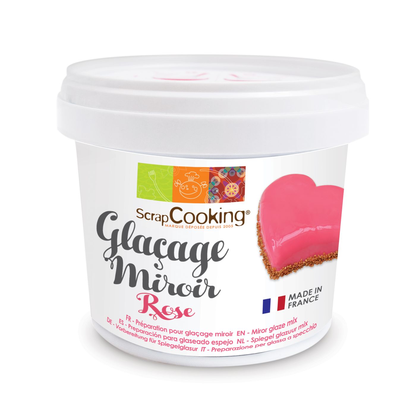 Glaçage miroir rose