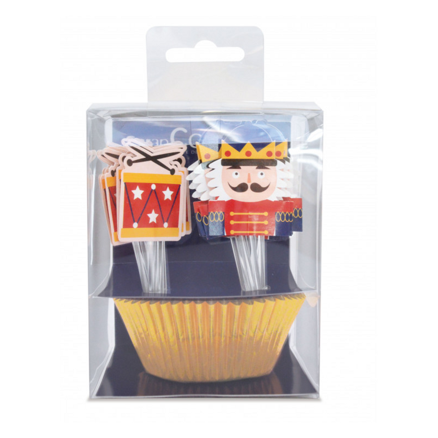 Set caissettes et toppers Casse-noisette  pour 24 cupcakes