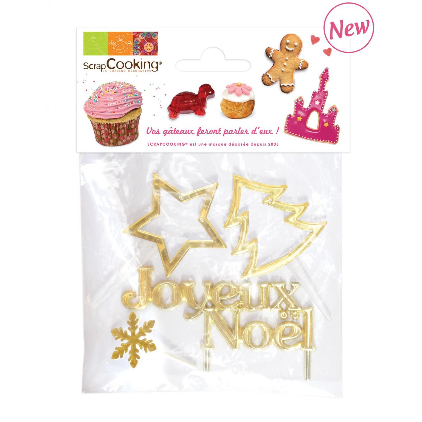 Pics de Noël dorés