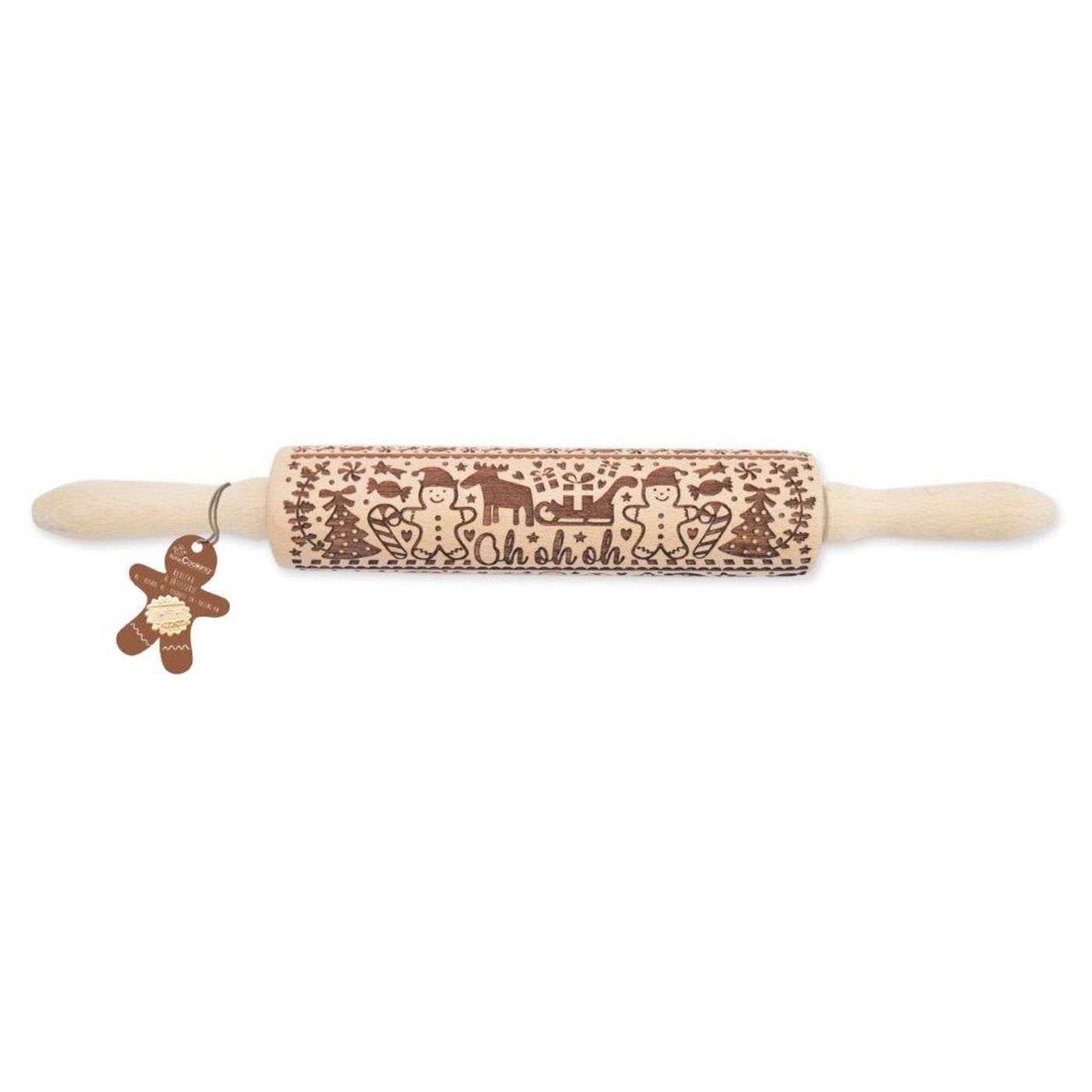 Rouleau empreintes bois "Gingerman"