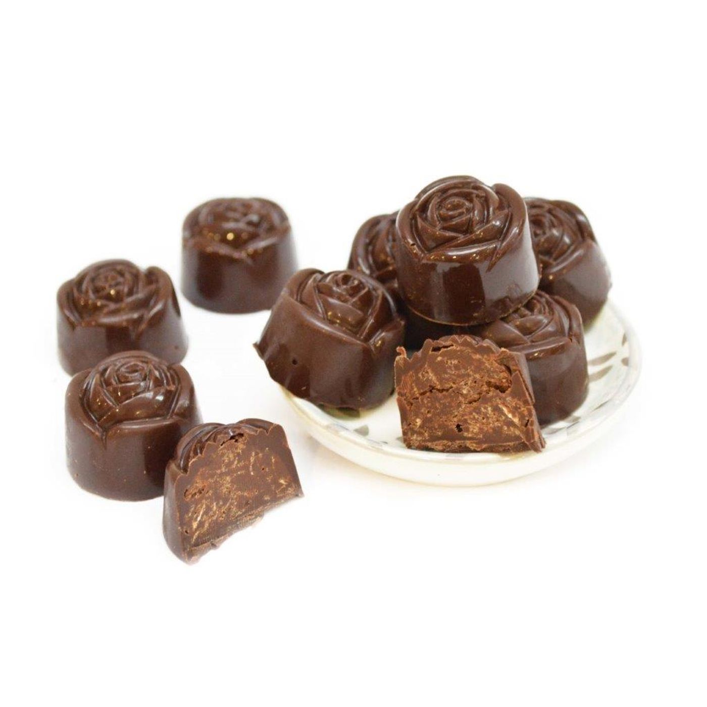 Moule rigide chocolats roses