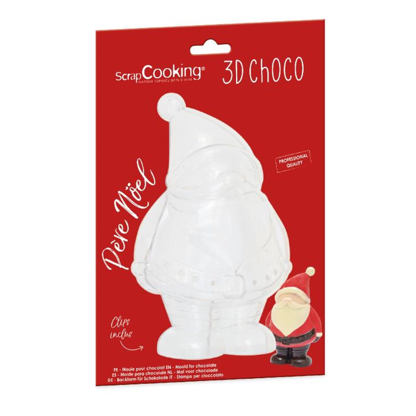 Moule à chocolat 3D Père Noël