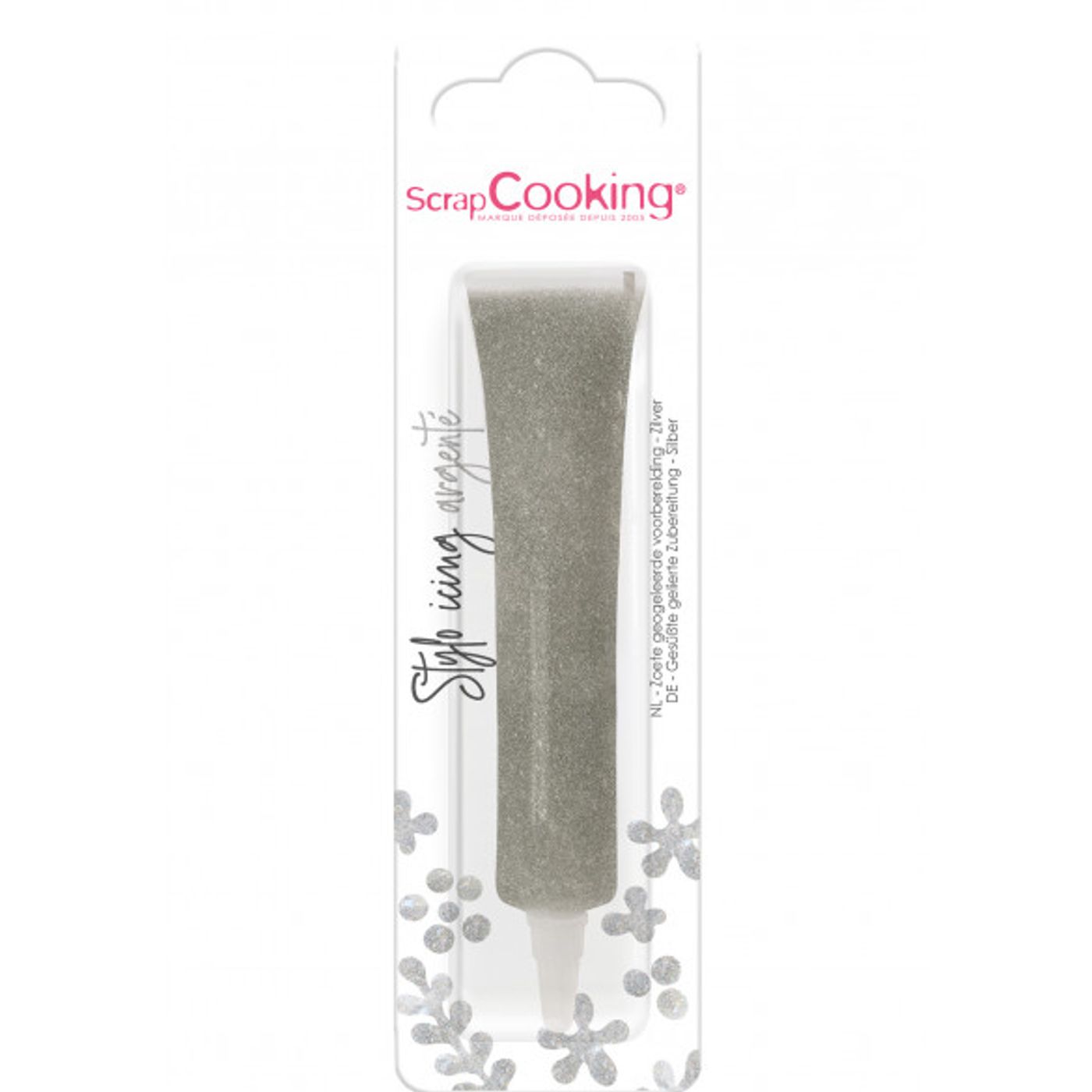 Stylo icing argenté