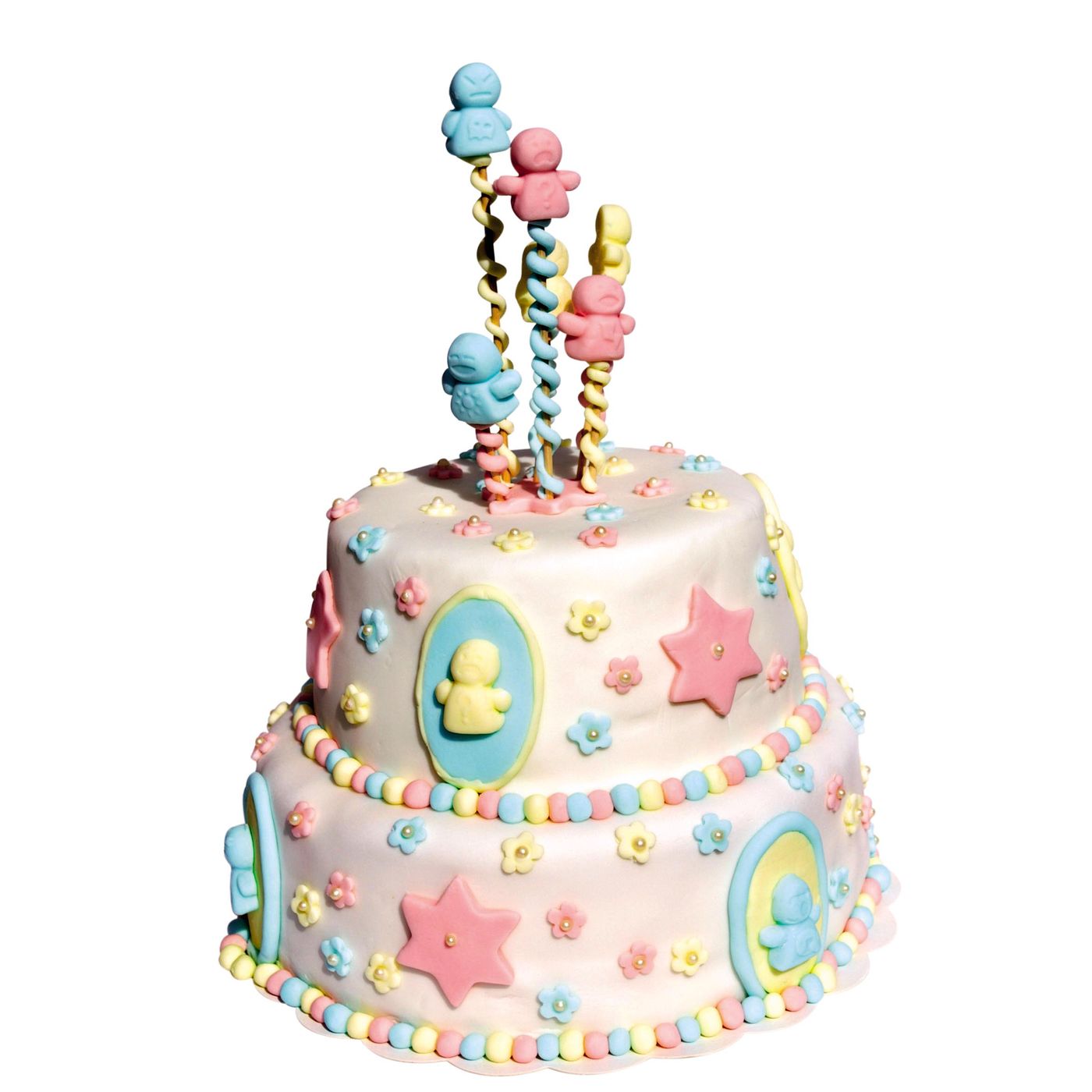 Pâte à sucre de décor bleu 250g