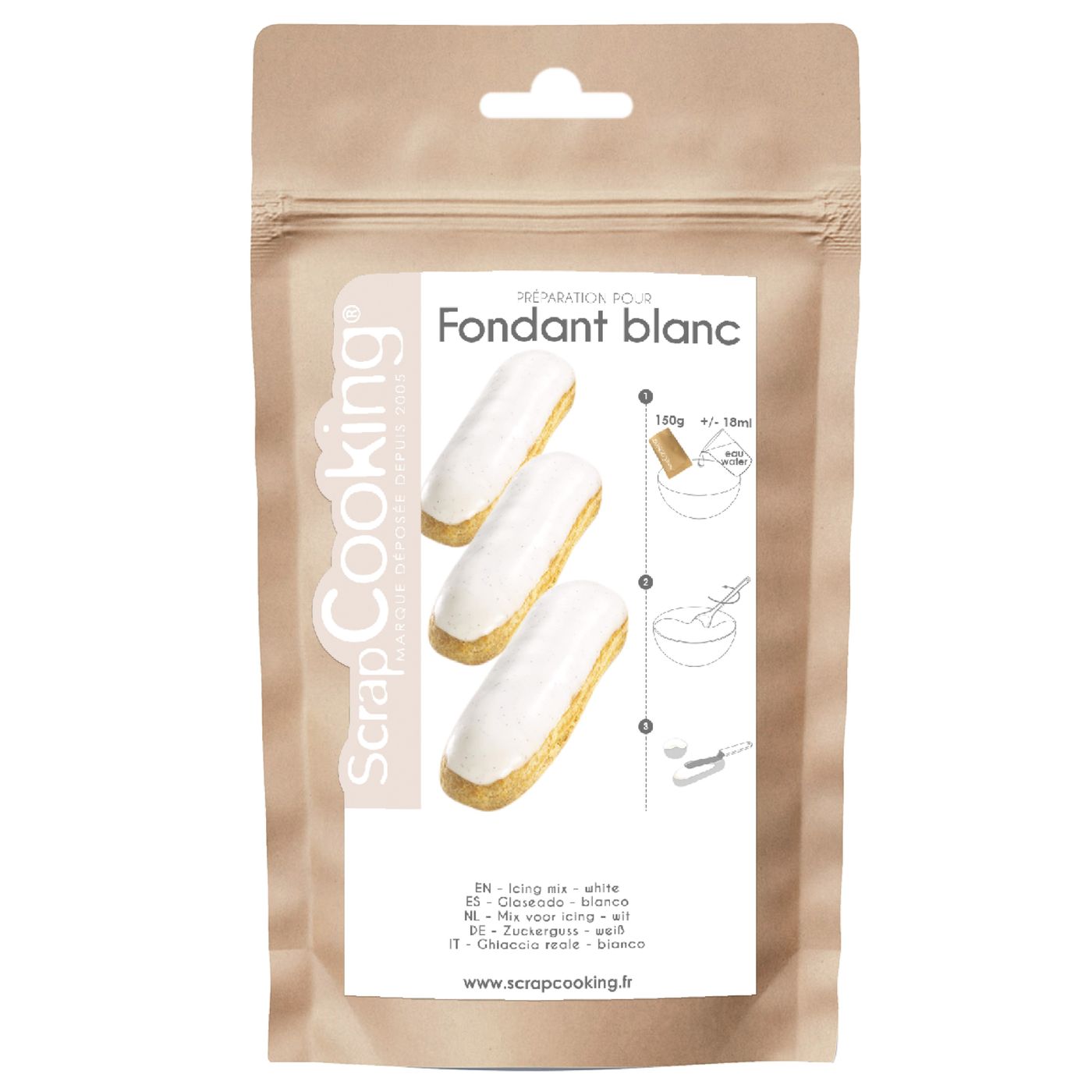 Fondant blanc en poudre