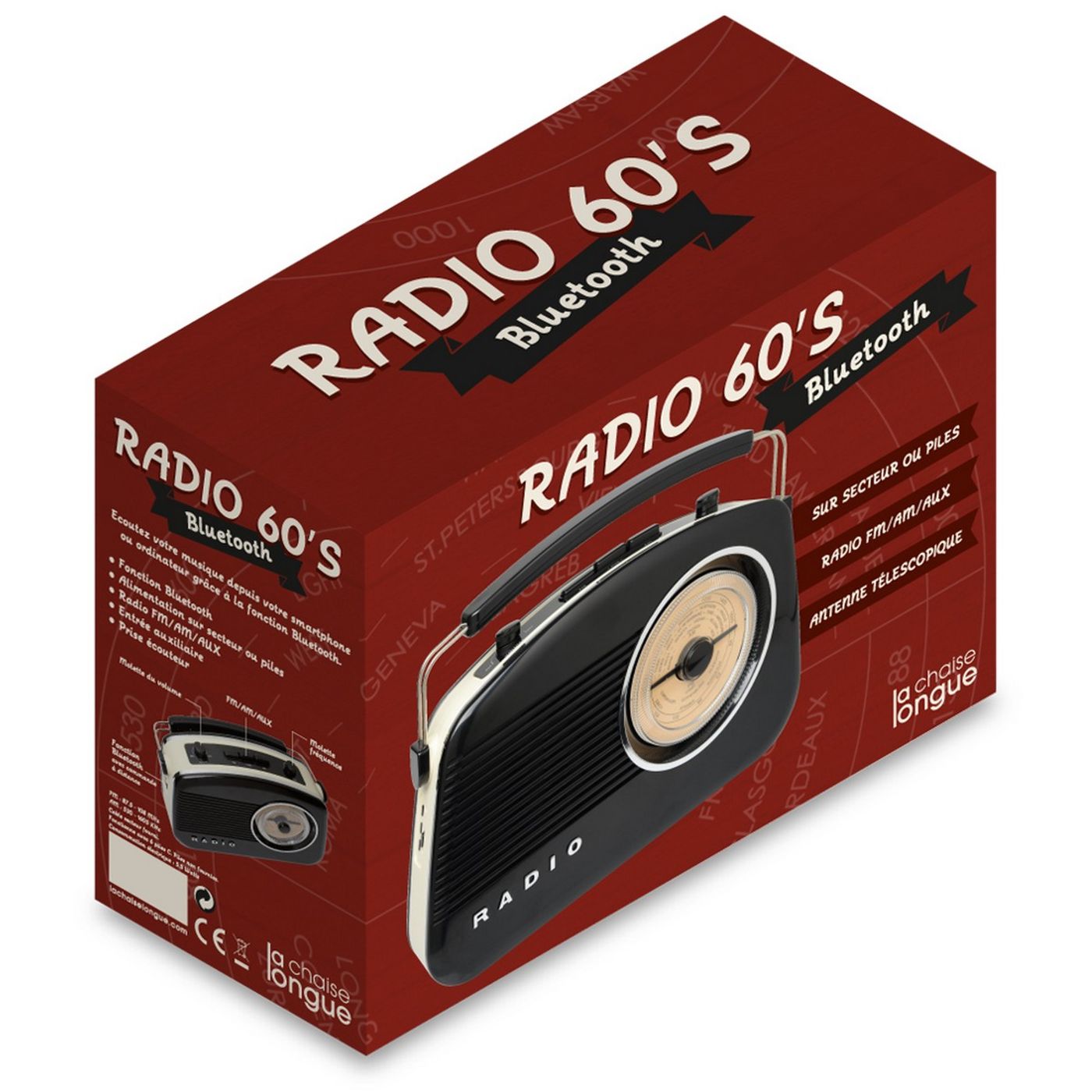 Radio 60's bluetooth noire