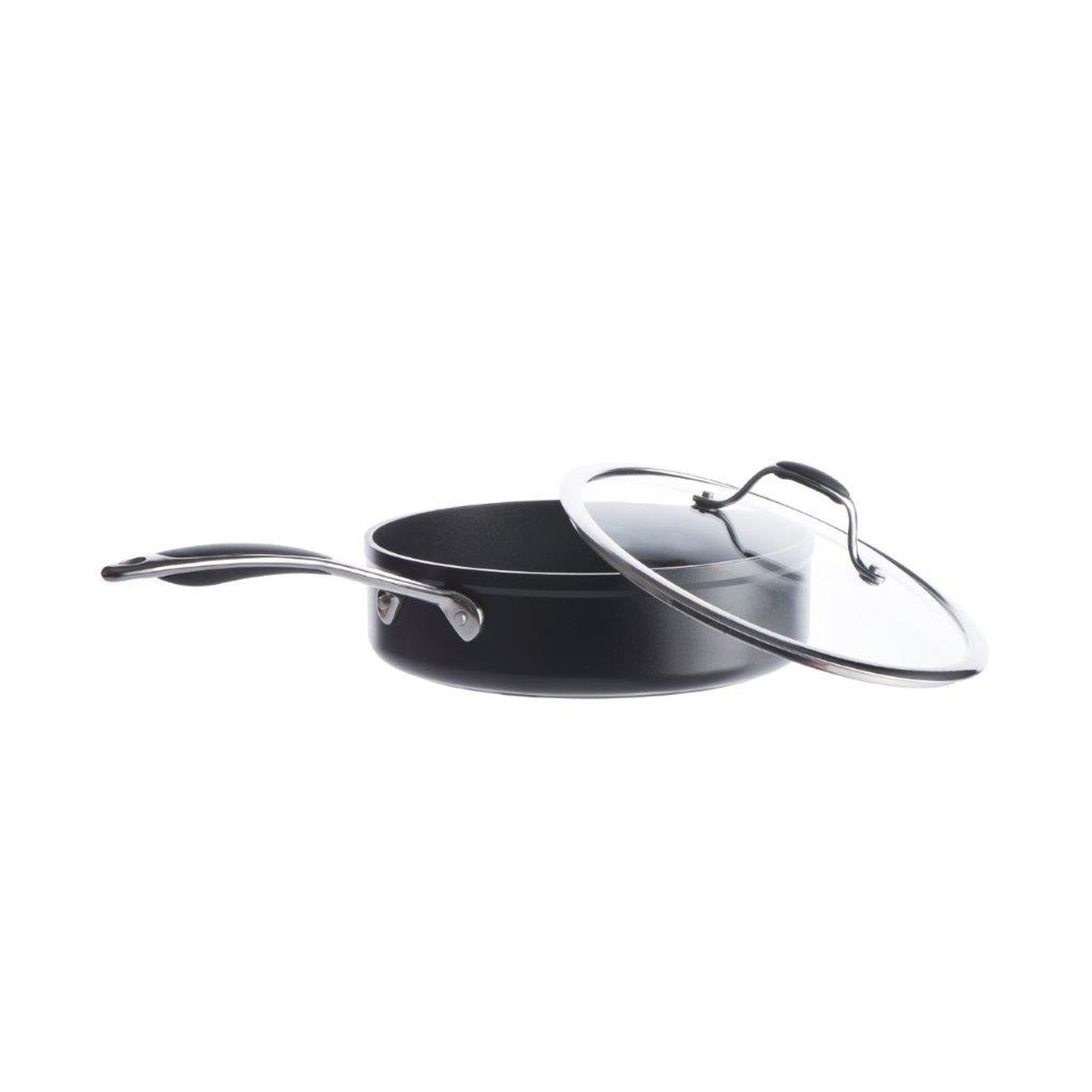 Sauteuse 24 cm aluminium forgé + couvercle