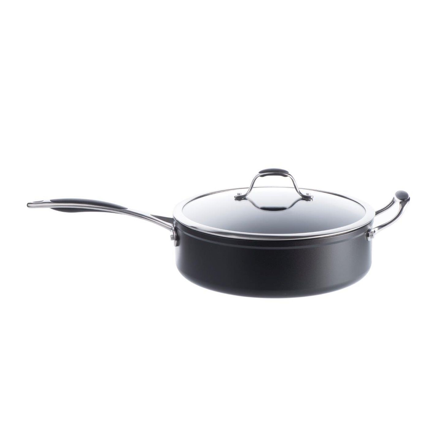 Sauteuse 28 cm aluminium forgé + couvercle
